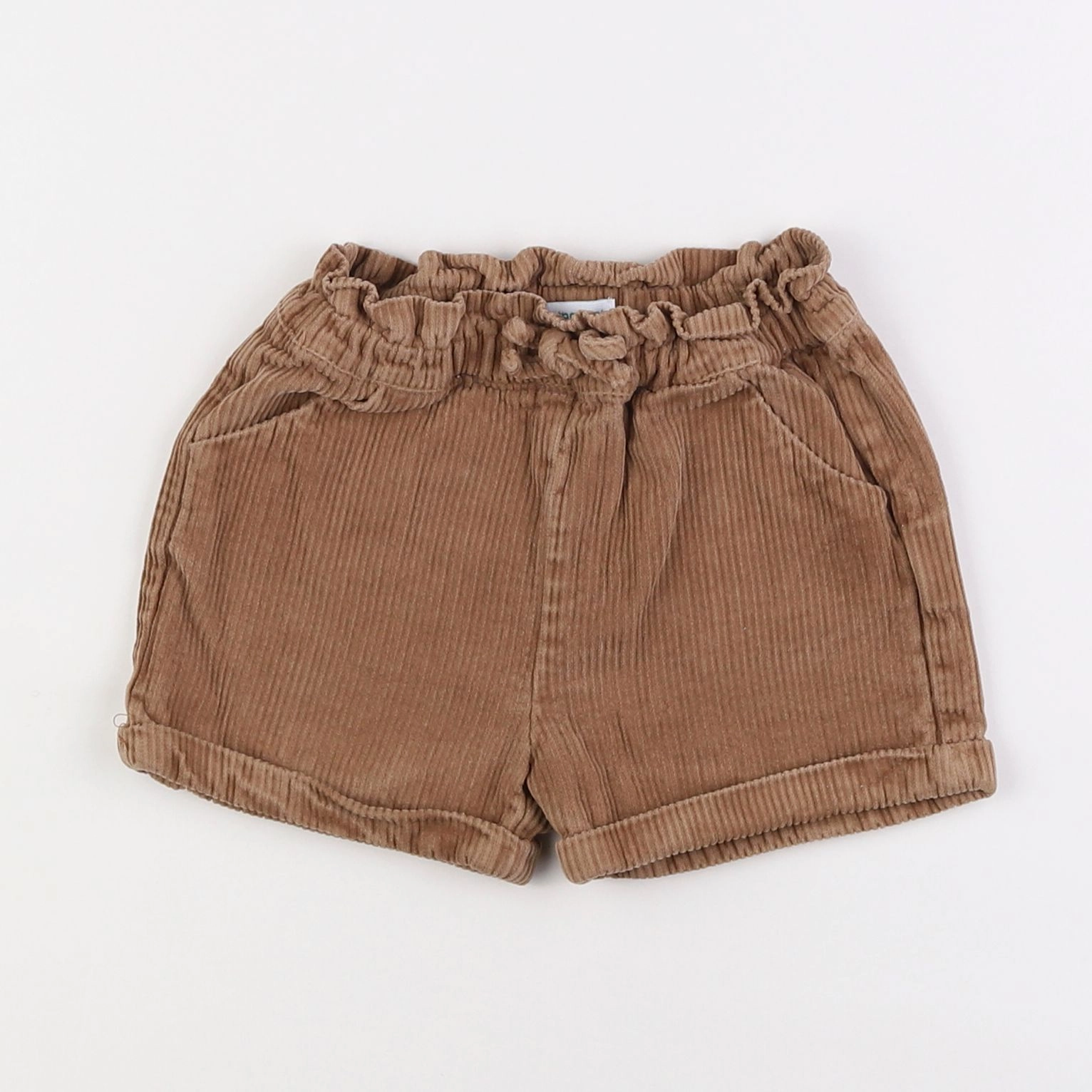 Vertbaudet - short marron - 2 ans