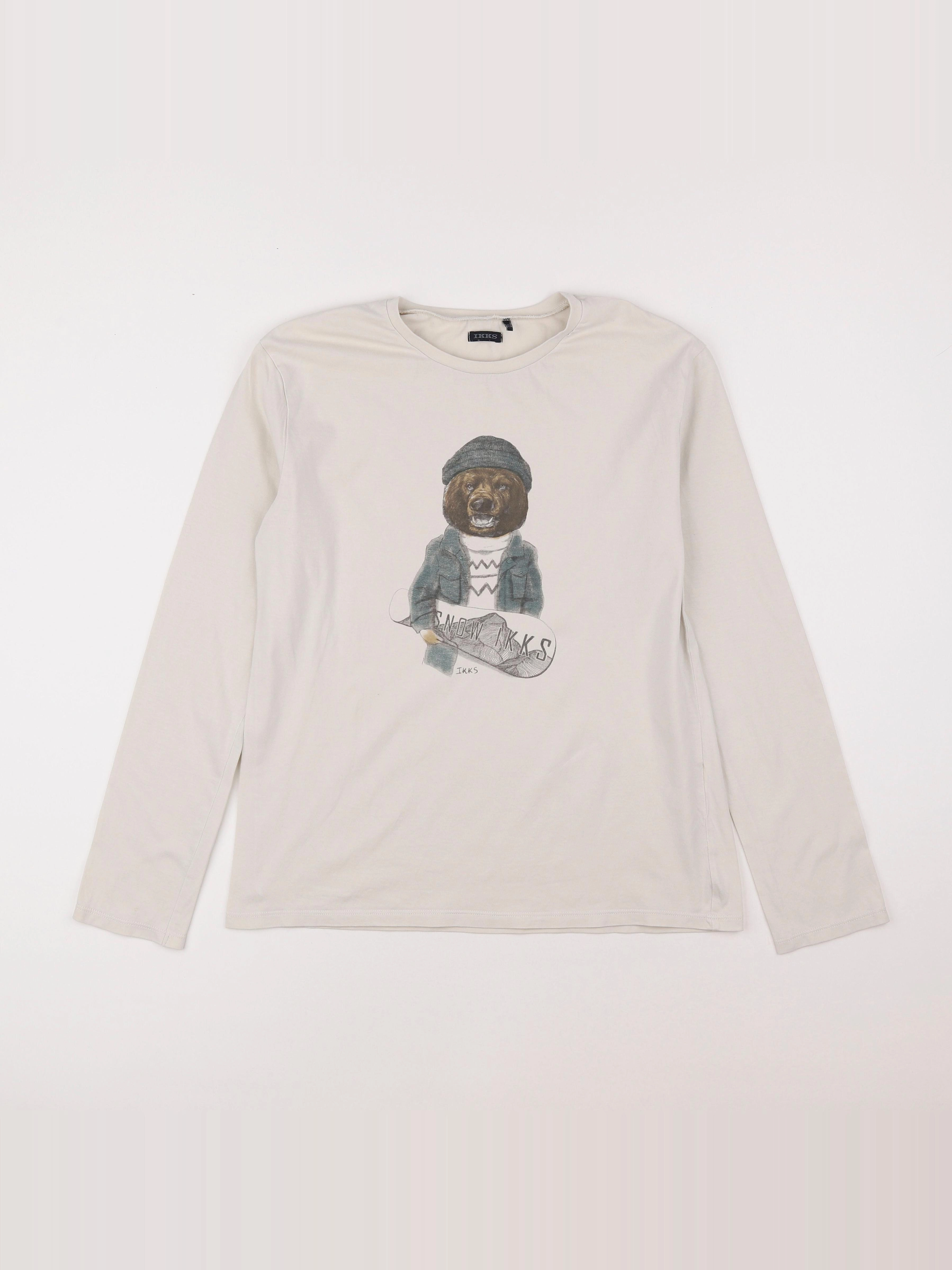 IKKS - tee-shirt blanc - 14 ans