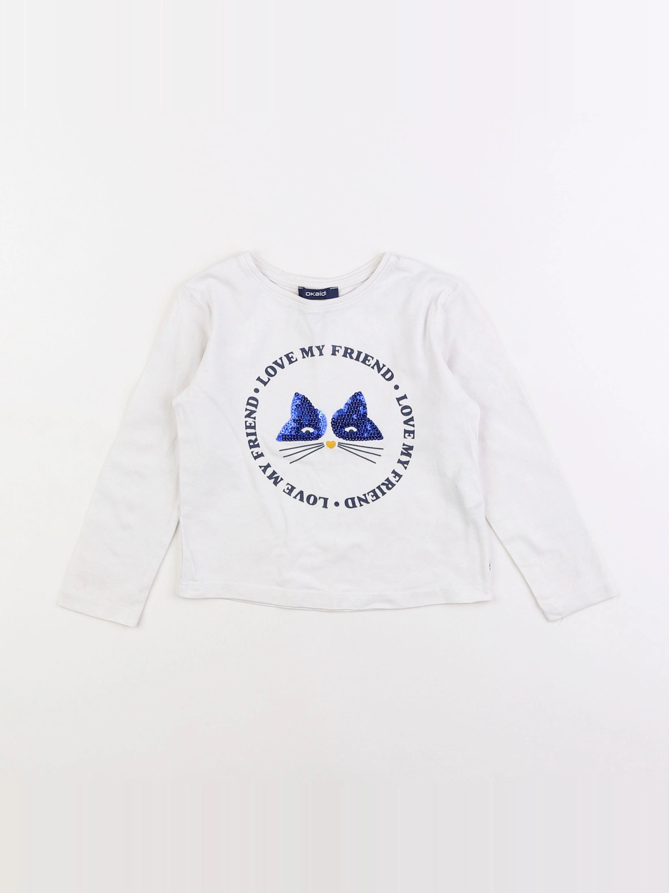 Okaidi - tee-shirt blanc - 3 ans