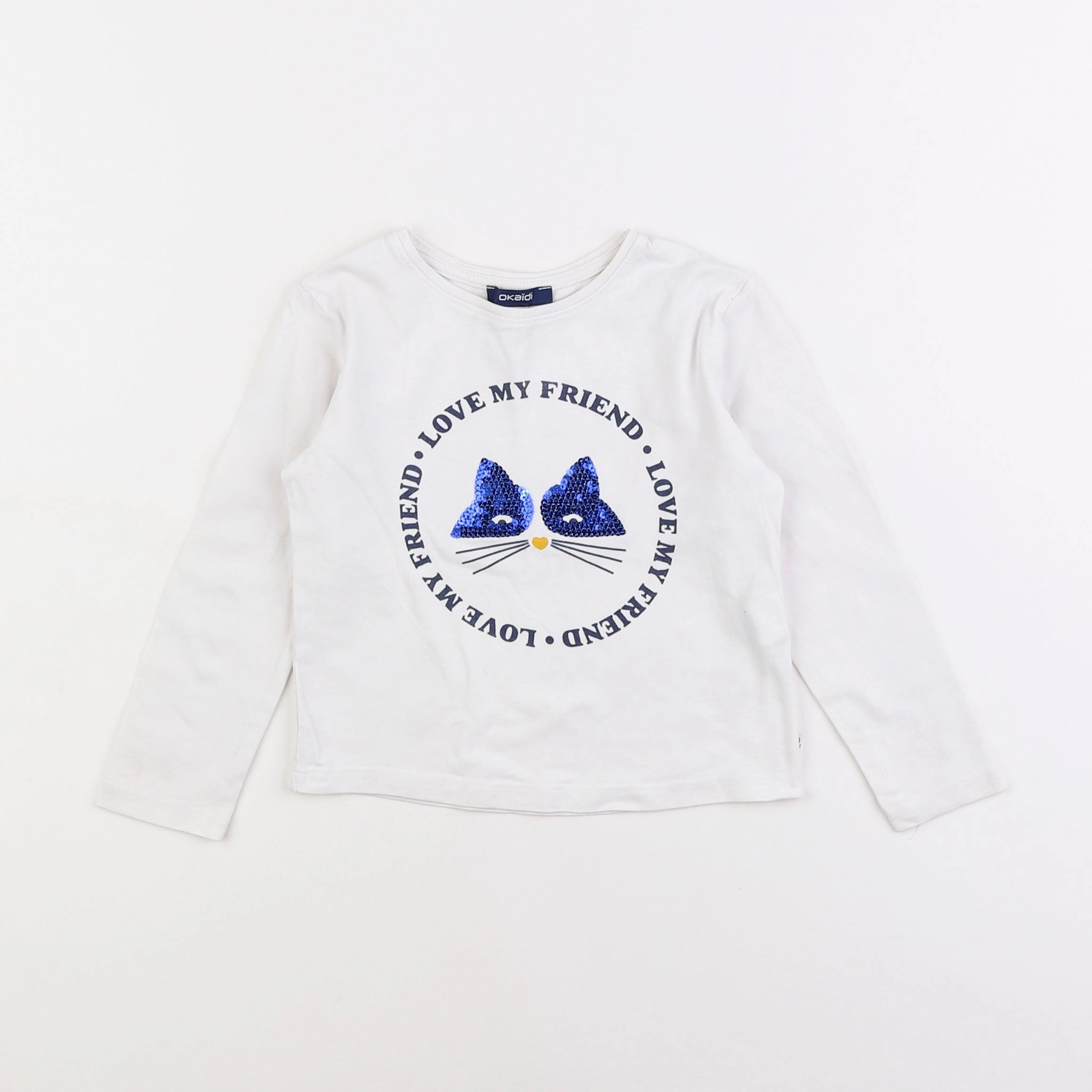 Okaidi - tee-shirt blanc - 3 ans