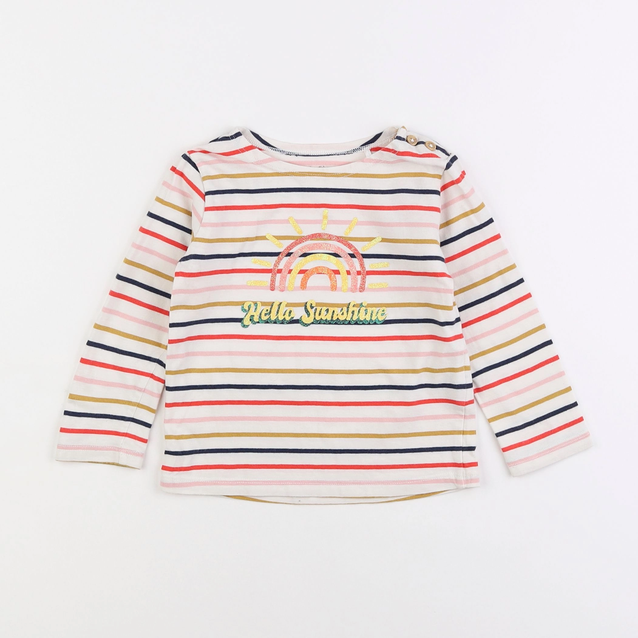 Boutchou - tee-shirt multicolore - 2 ans