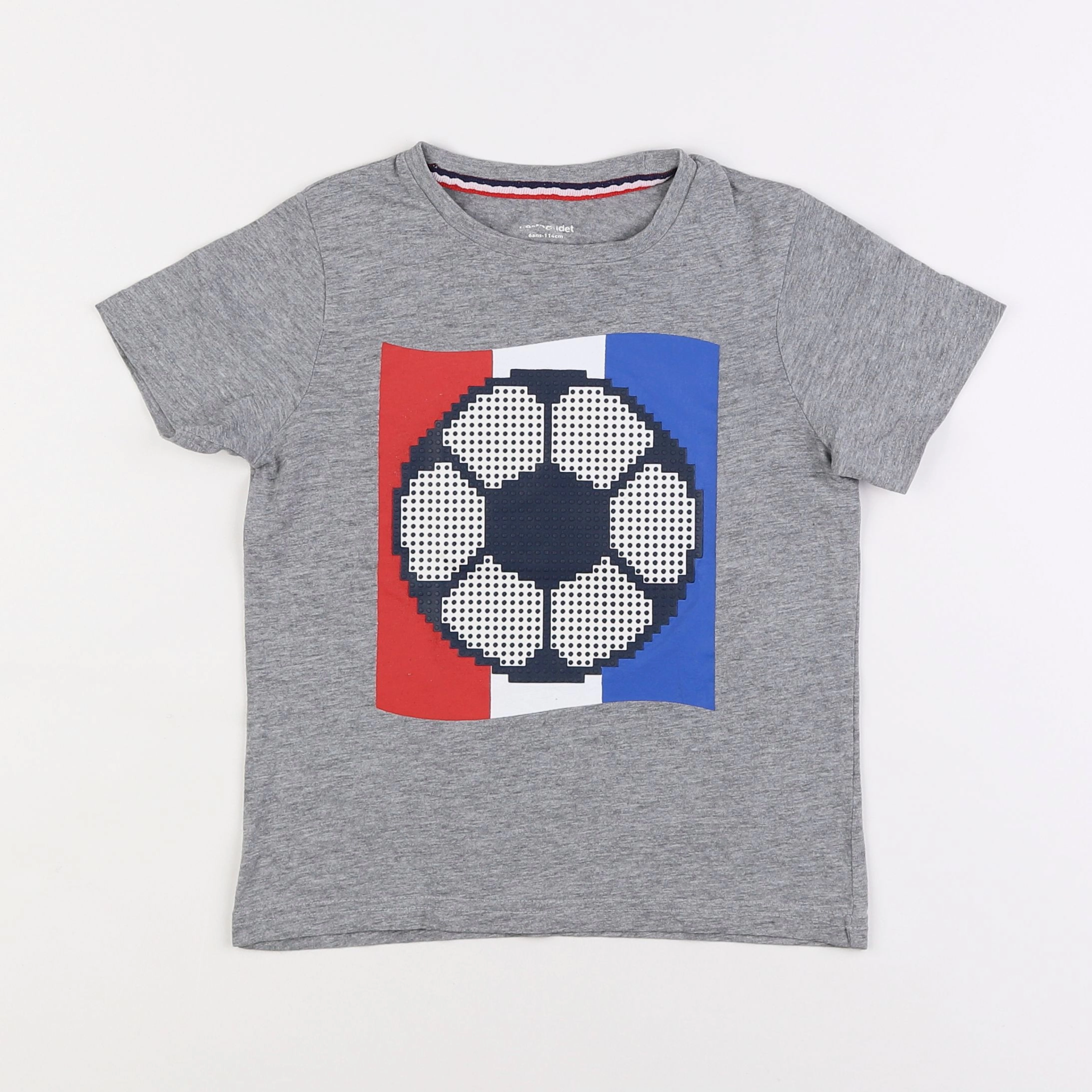 Vertbaudet - tee-shirt gris - 6 ans