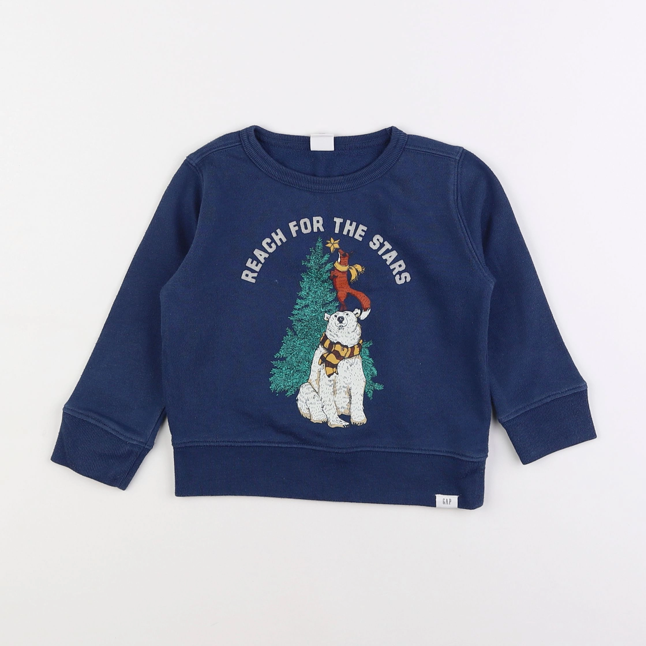 GAP - sweat bleu - 2 ans