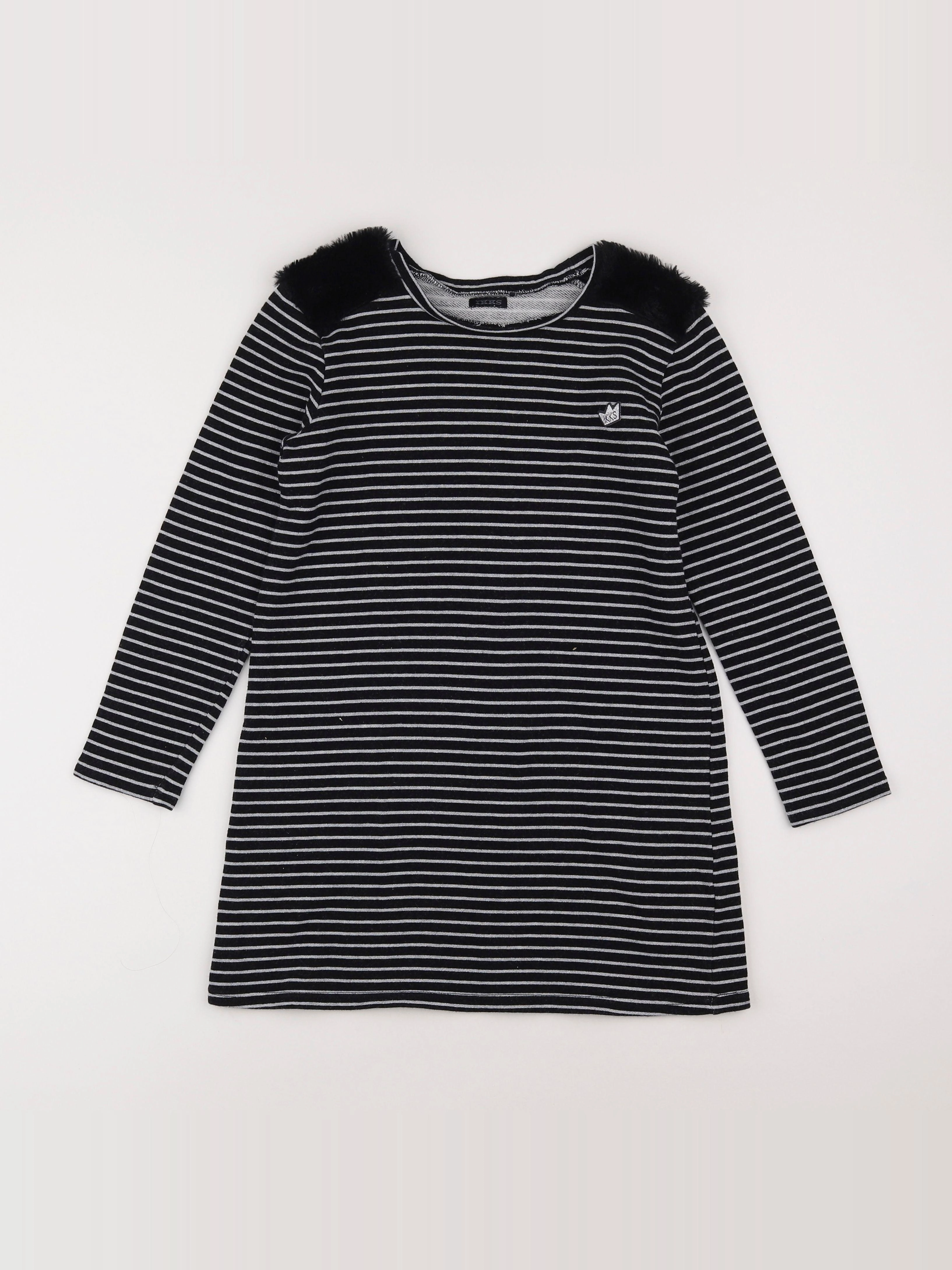 IKKS - robe noir - 10 ans