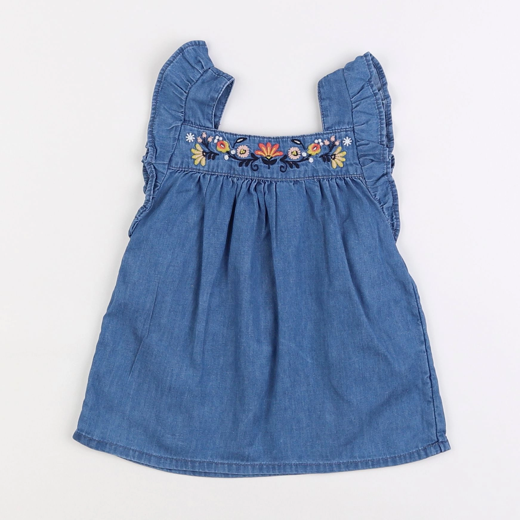 Little Cigogne - blouse bleu, multicolore - 2 ans