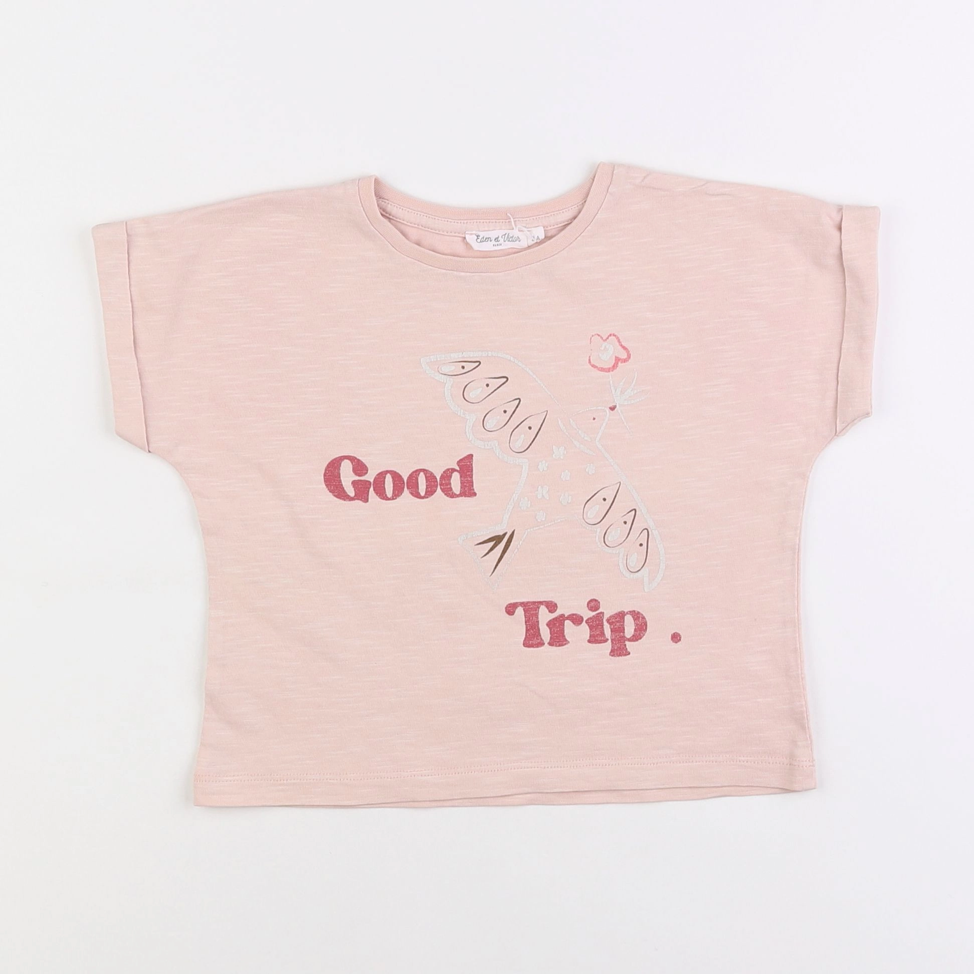 Eden & Victor - tee-shirt rose - 2 ans