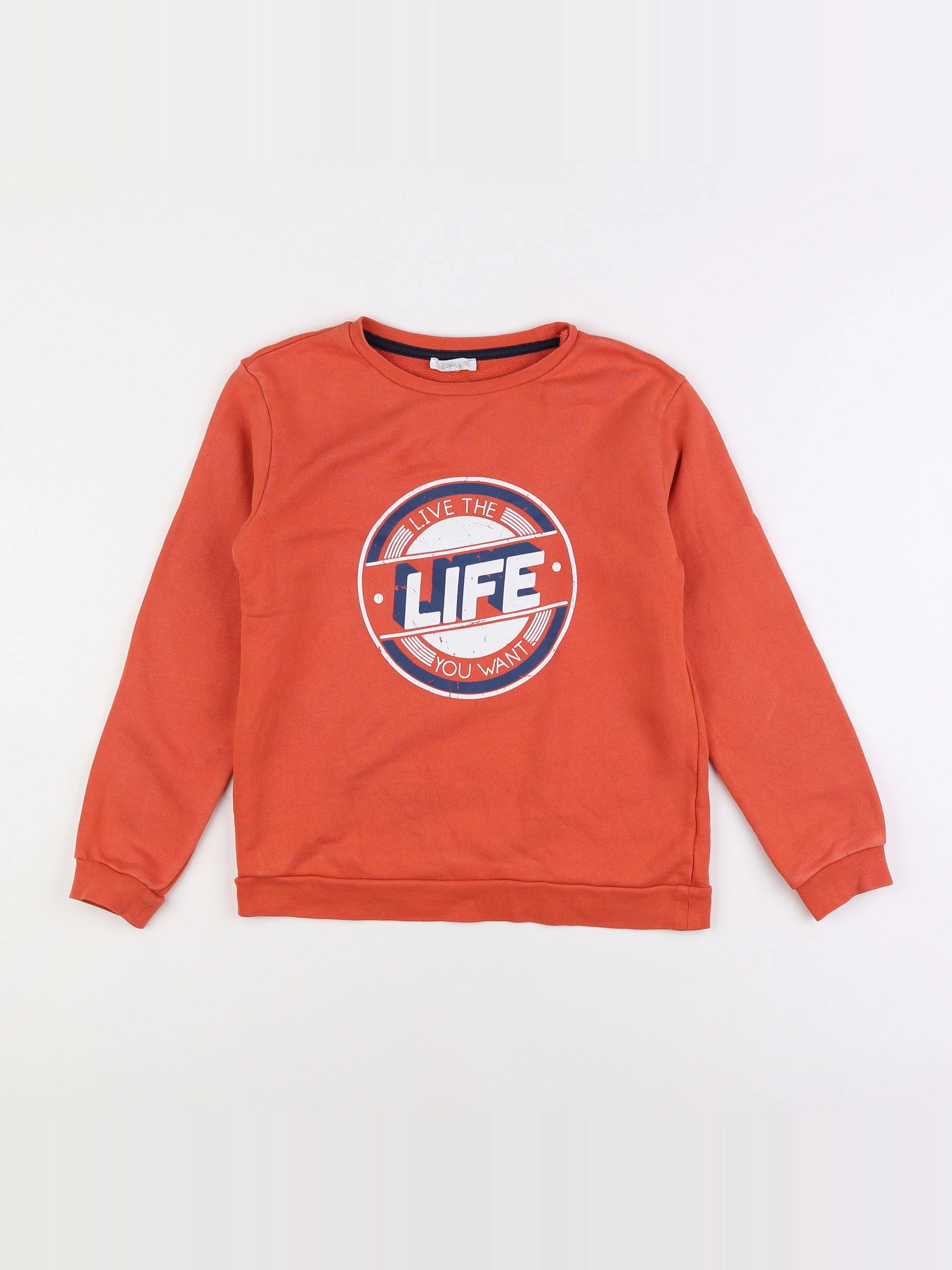 Storytelling - sweat orange - 10 ans