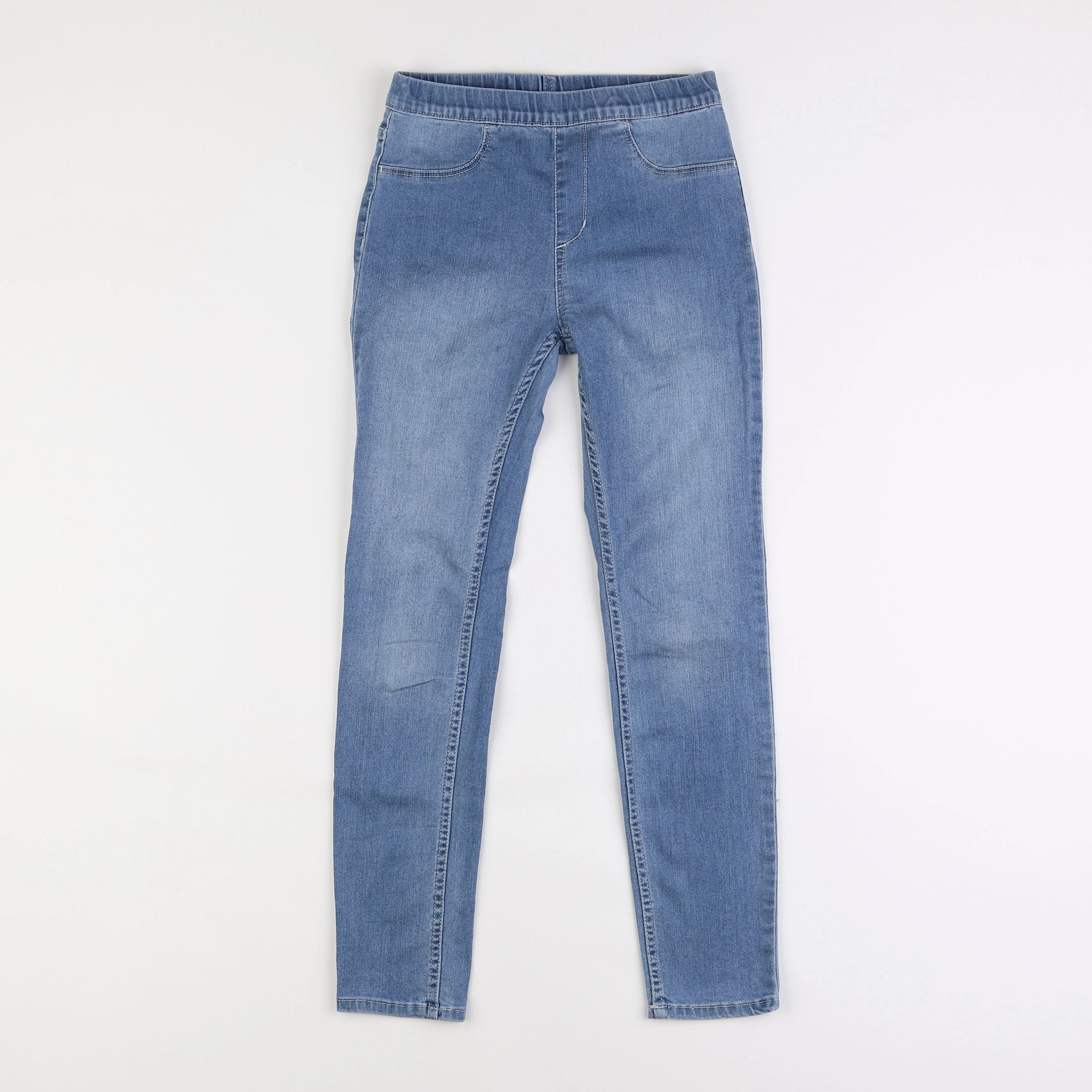 H&M - jegging bleu - 9/10 ans