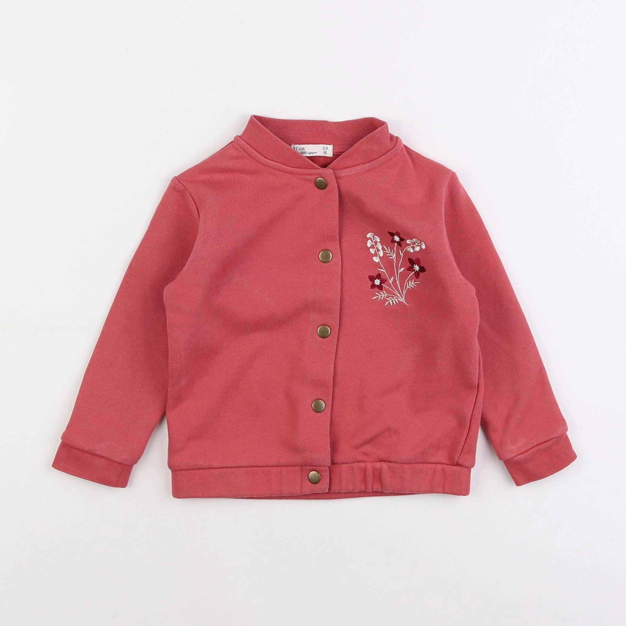 Little Cigogne - sweat rose - 2 ans