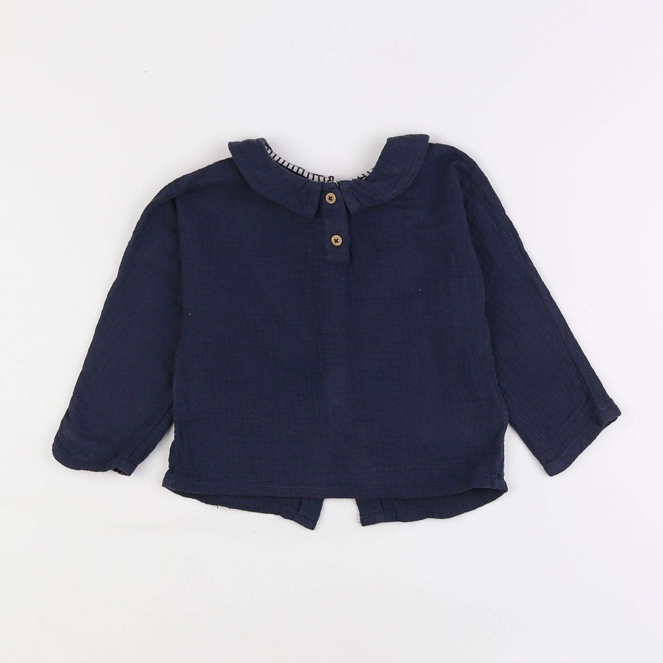 Vertbaudet - blouse bleu - 18 mois