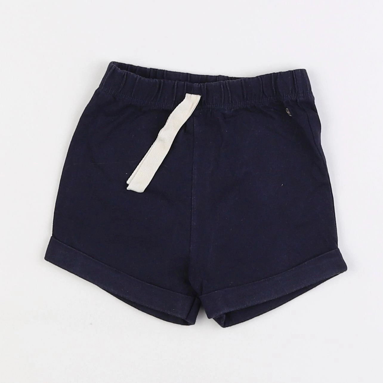 Petit Bateau - short bleu - 18 mois