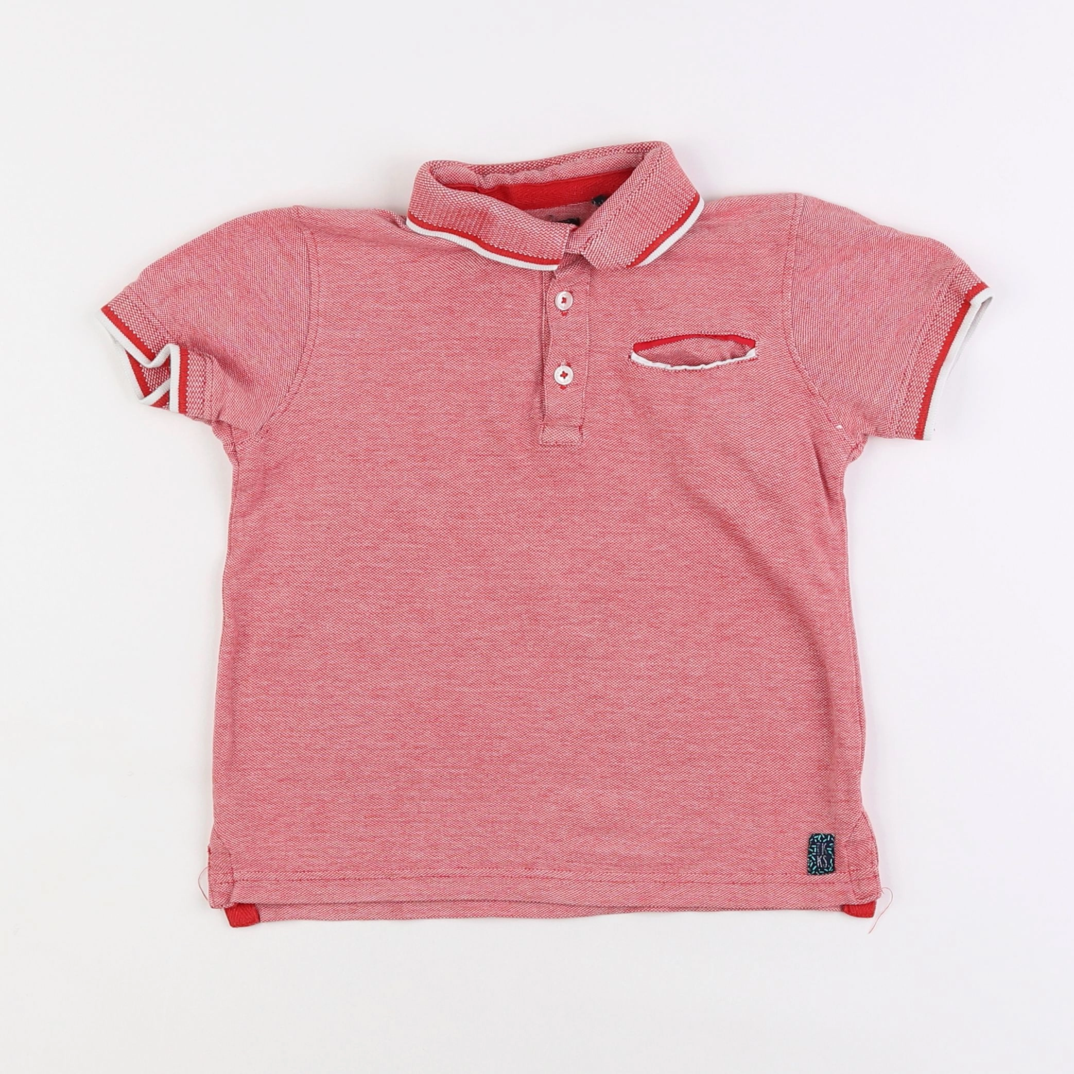 IKKS - polo rouge - 5 ans