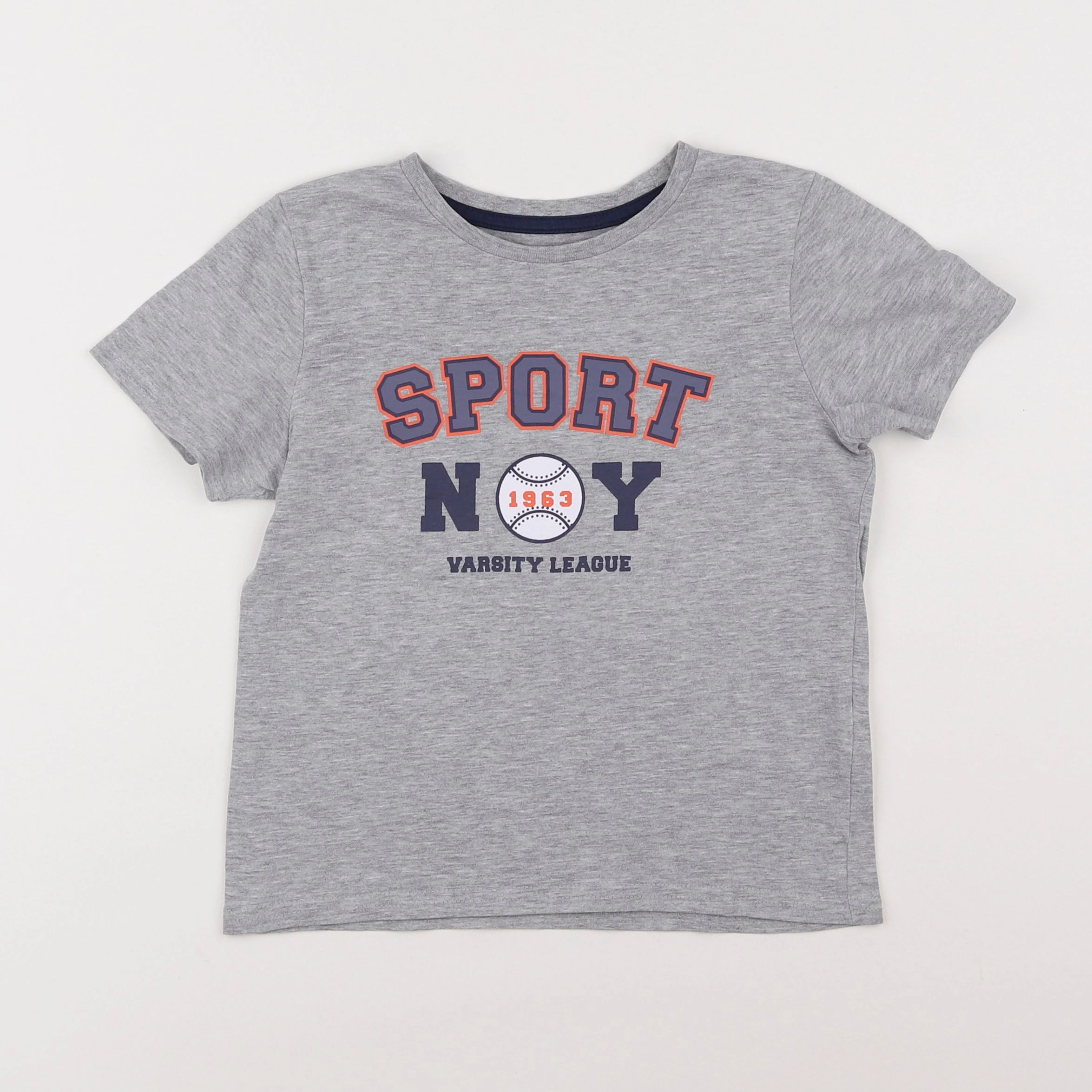 Vertbaudet - tee-shirt gris - 6 ans