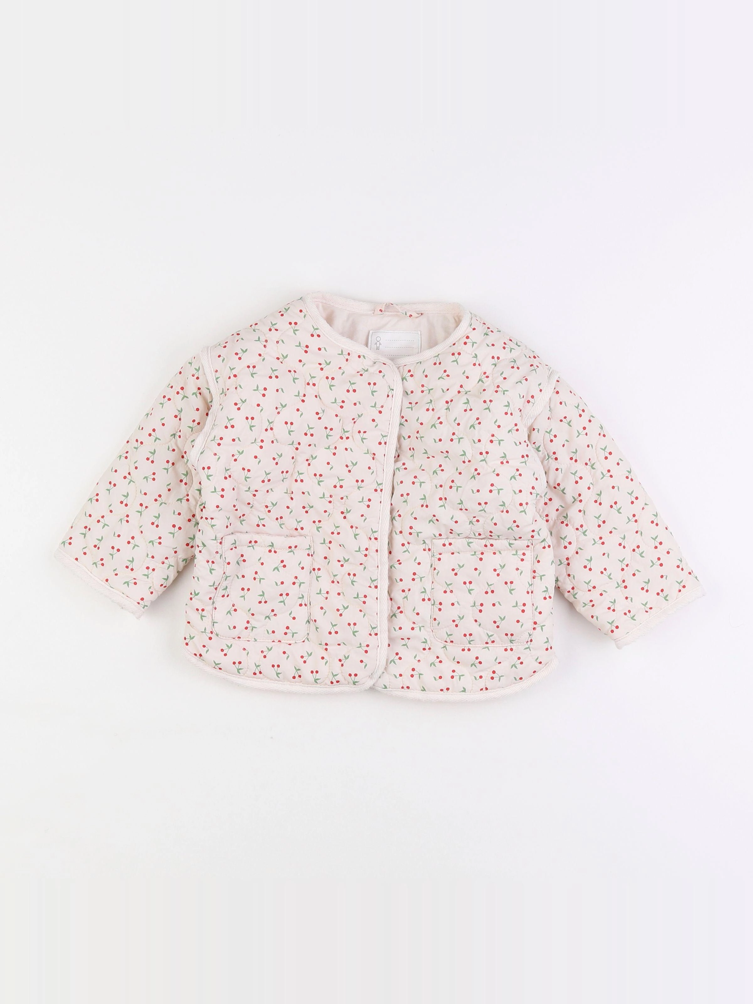 Vertbaudet - veste rose, vert - 18 mois