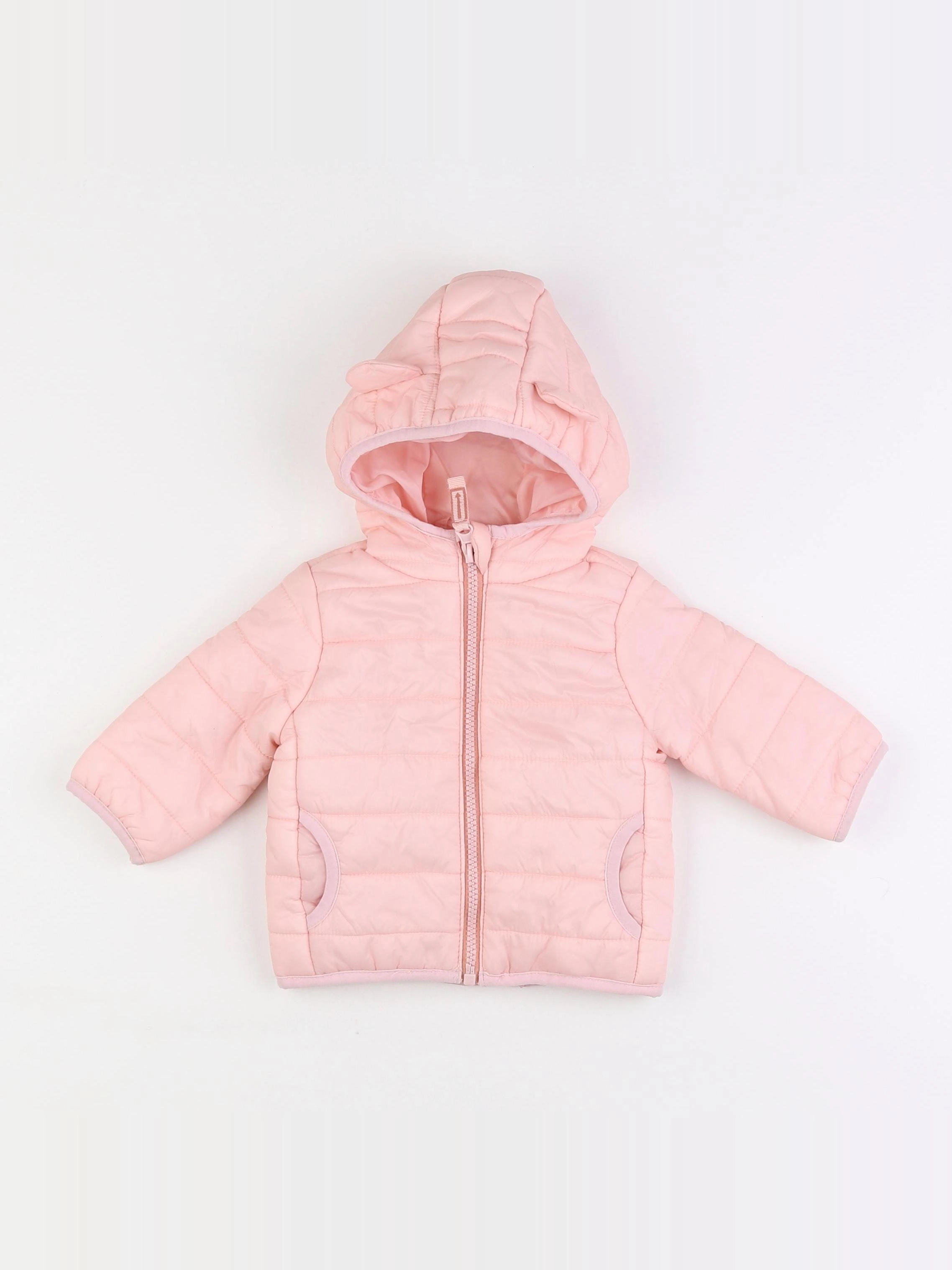 Vertbaudet - doudoune rose - 3 mois
