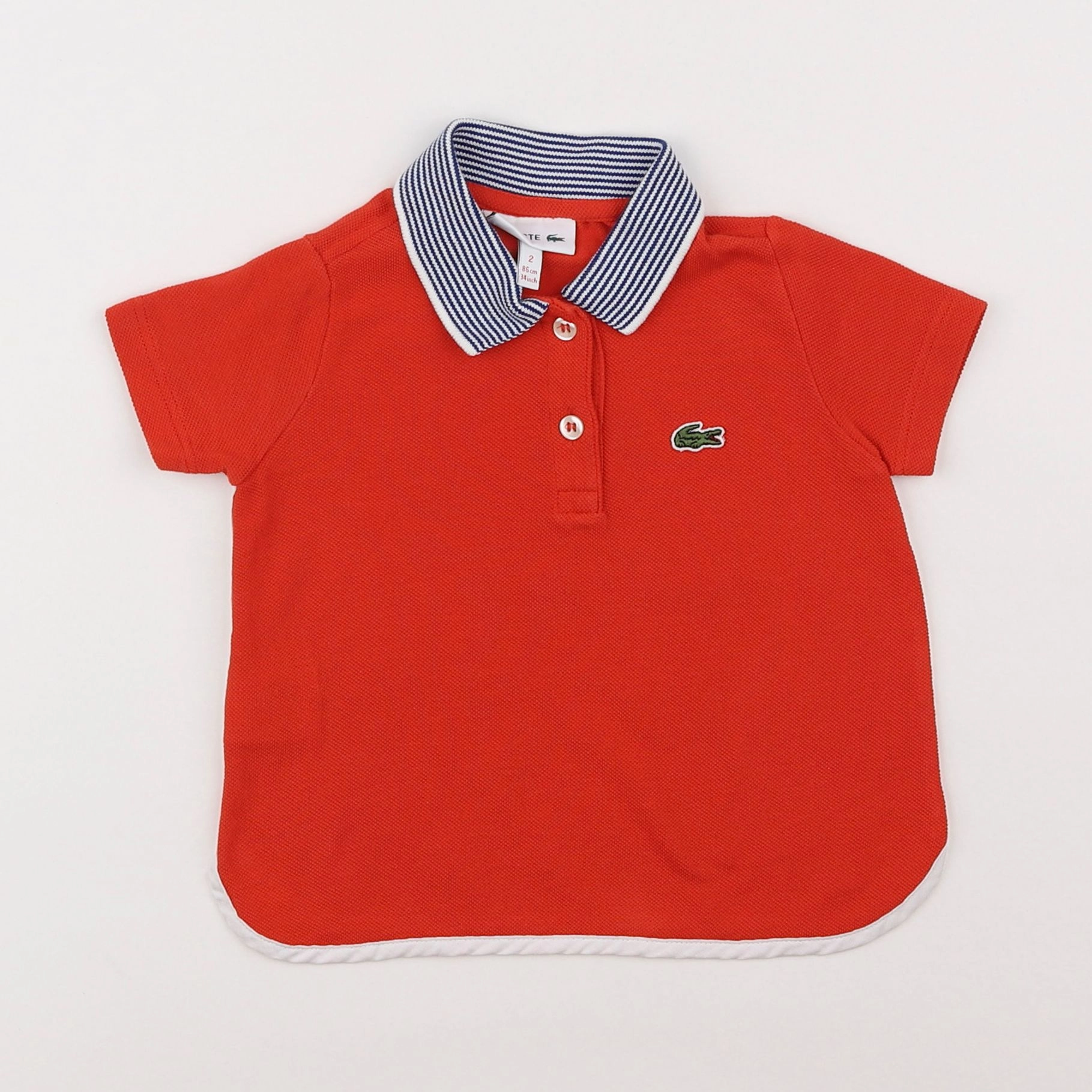 Lacoste - polo rouge - 2 ans