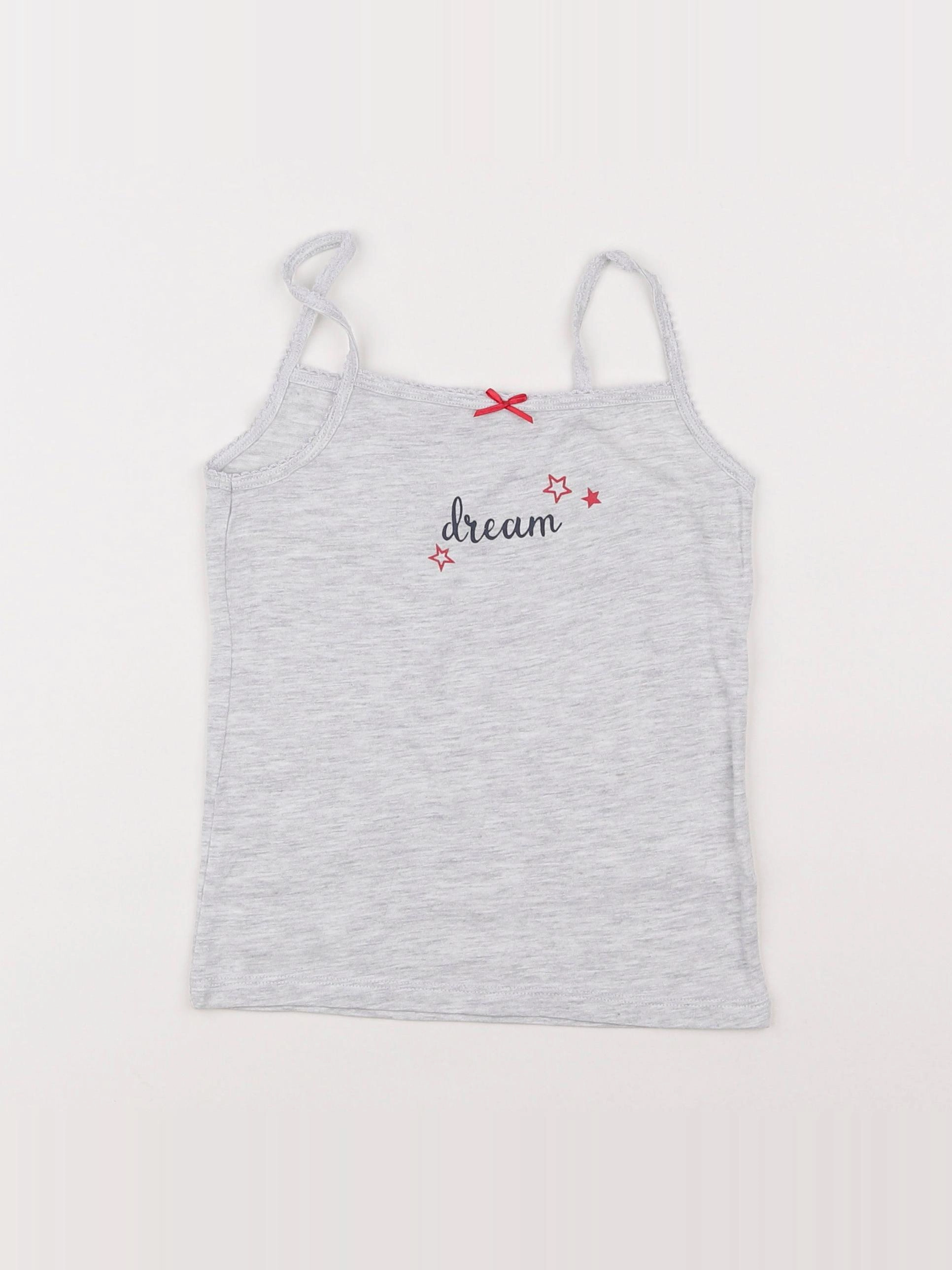 Vertbaudet - maillot de corps gris - 6 ans