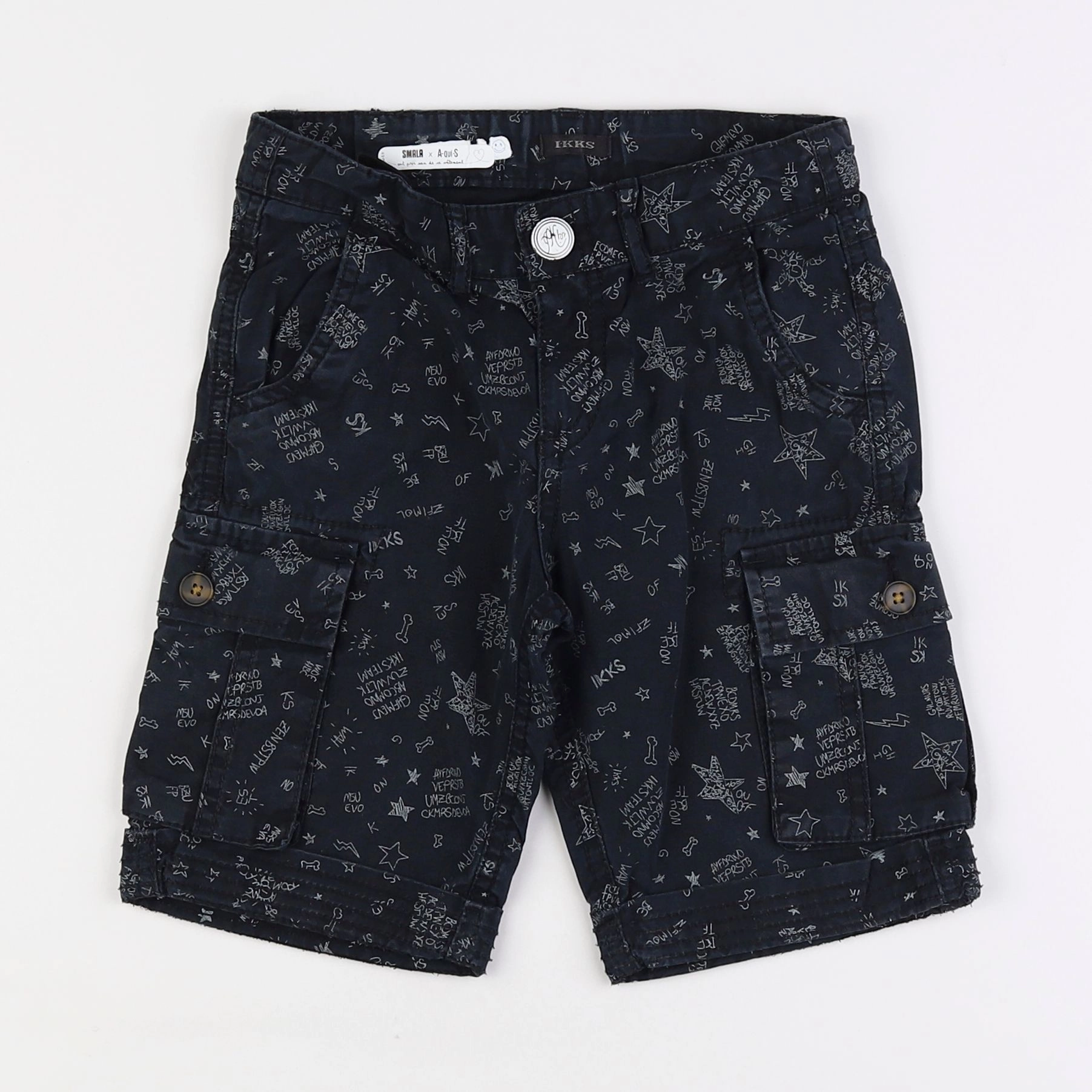 IKKS - short bleu - 7 ans