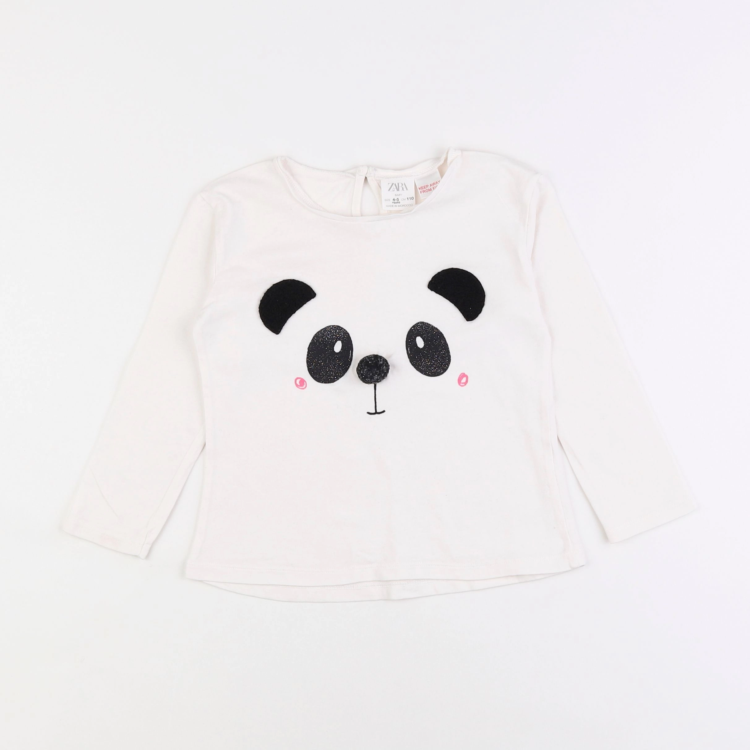 Zara - tee-shirt blanc - 4/5 ans