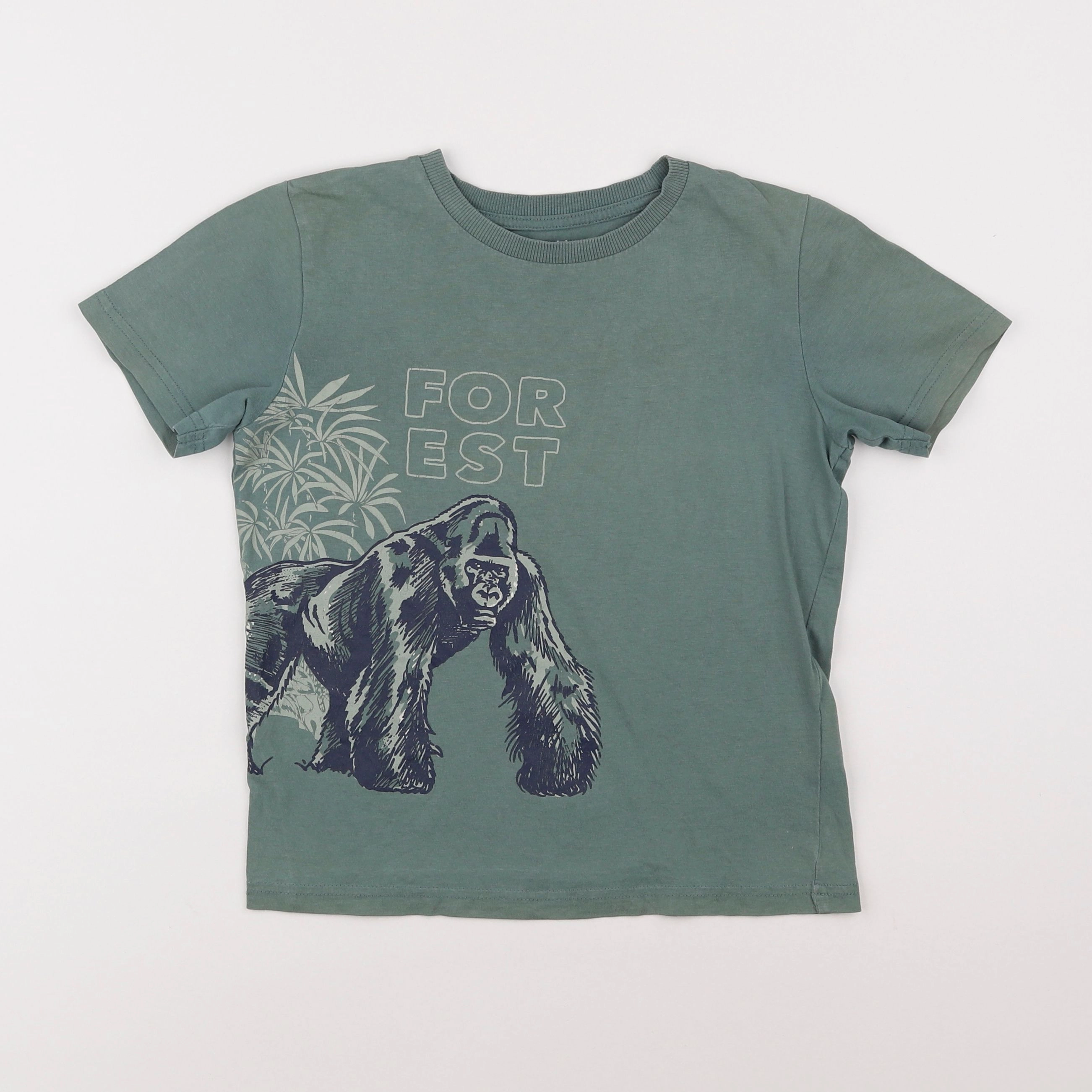 Vertbaudet - tee-shirt vert - 8 ans