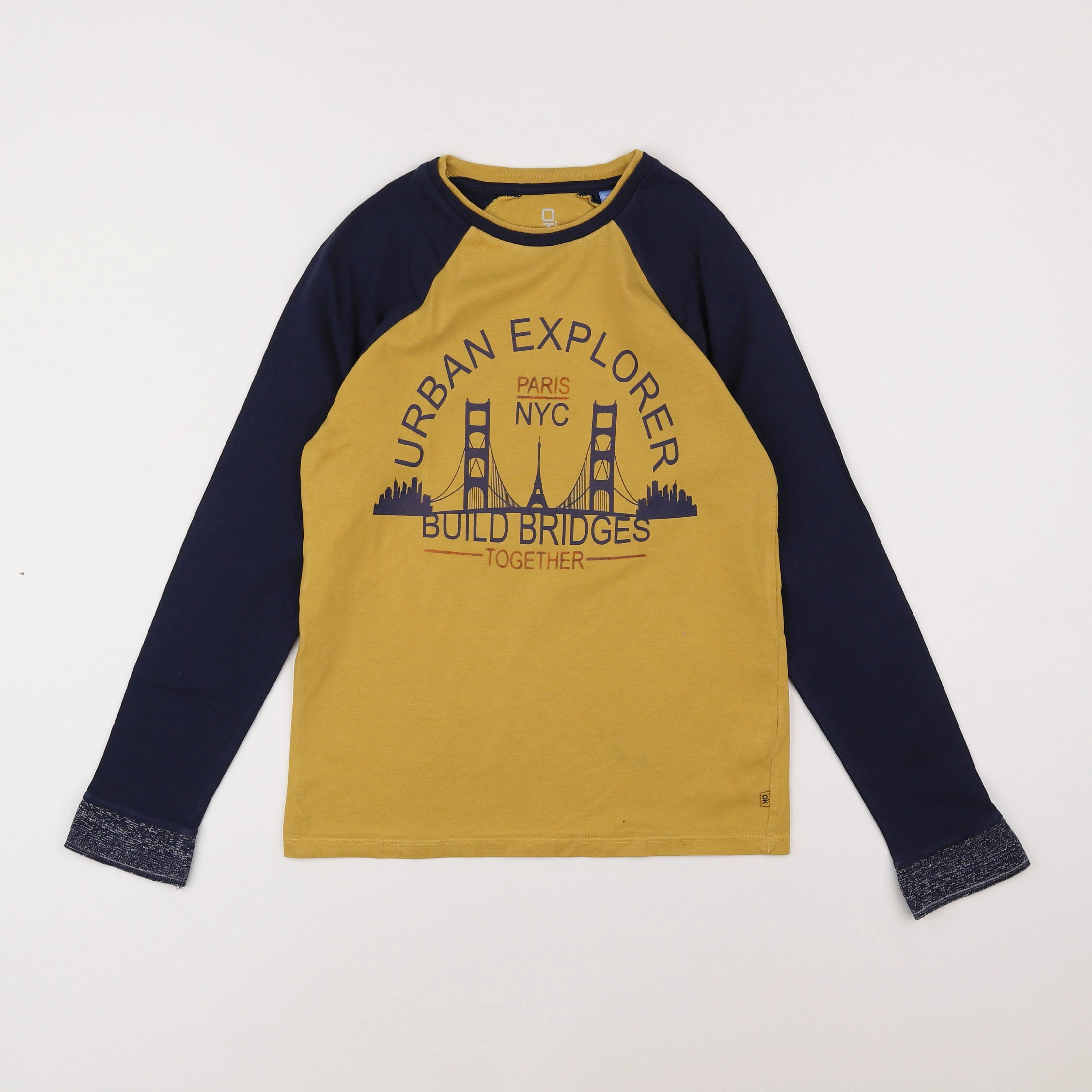 Okaidi - tee-shirt bleu, jaune - 10 ans