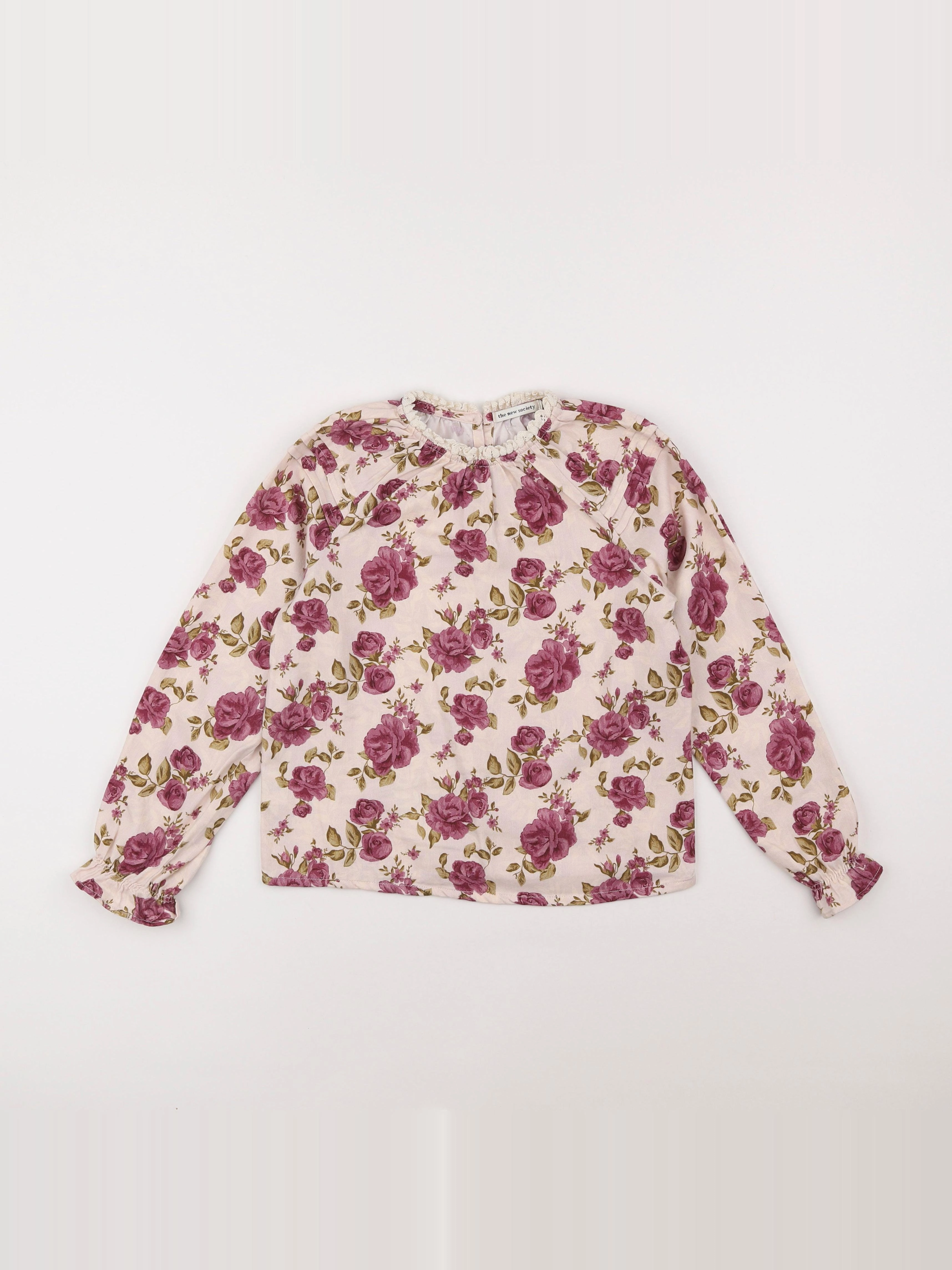 The new society - blouse beige, rose - 7 ans