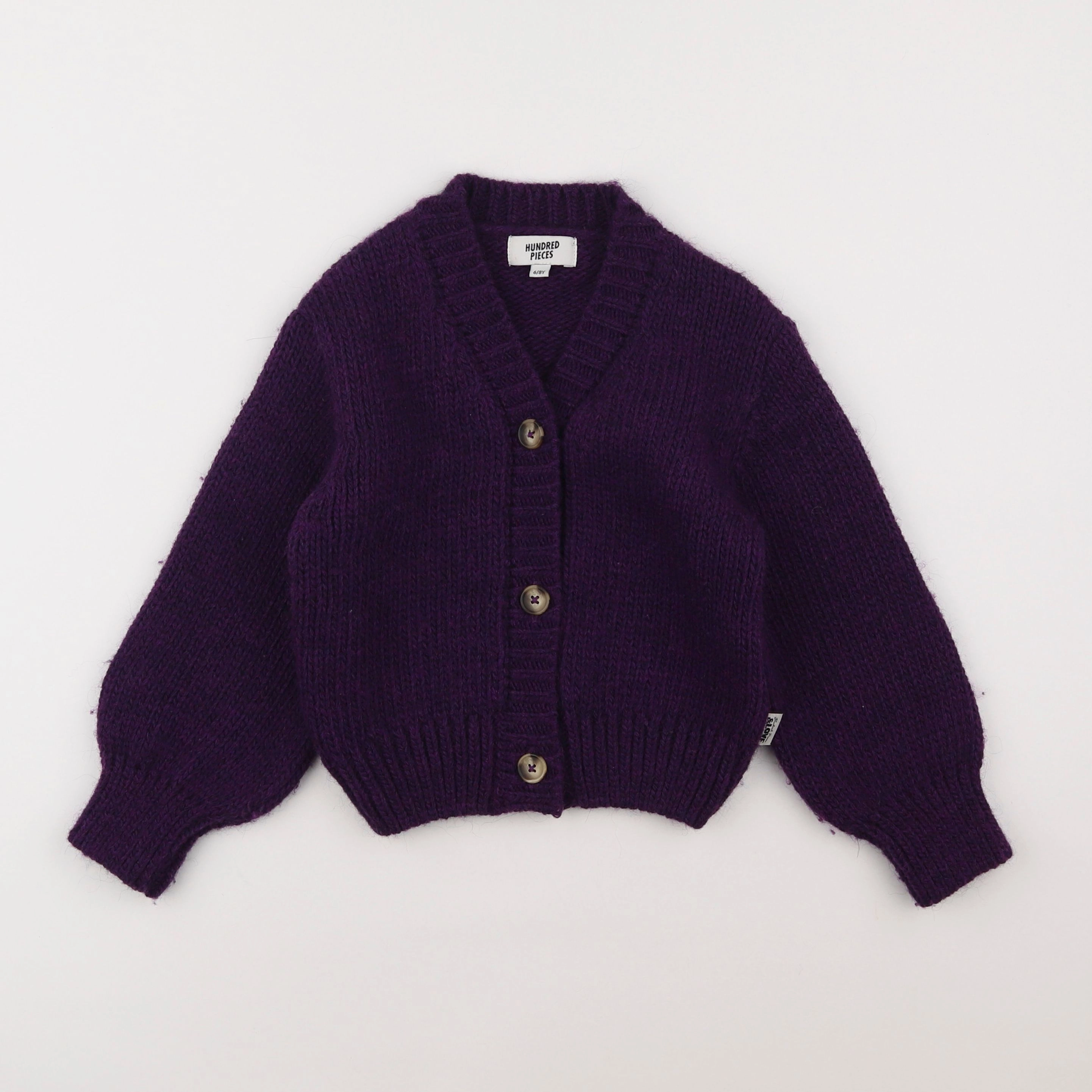 Hundred Pieces - gilet violet - 6/8 ans