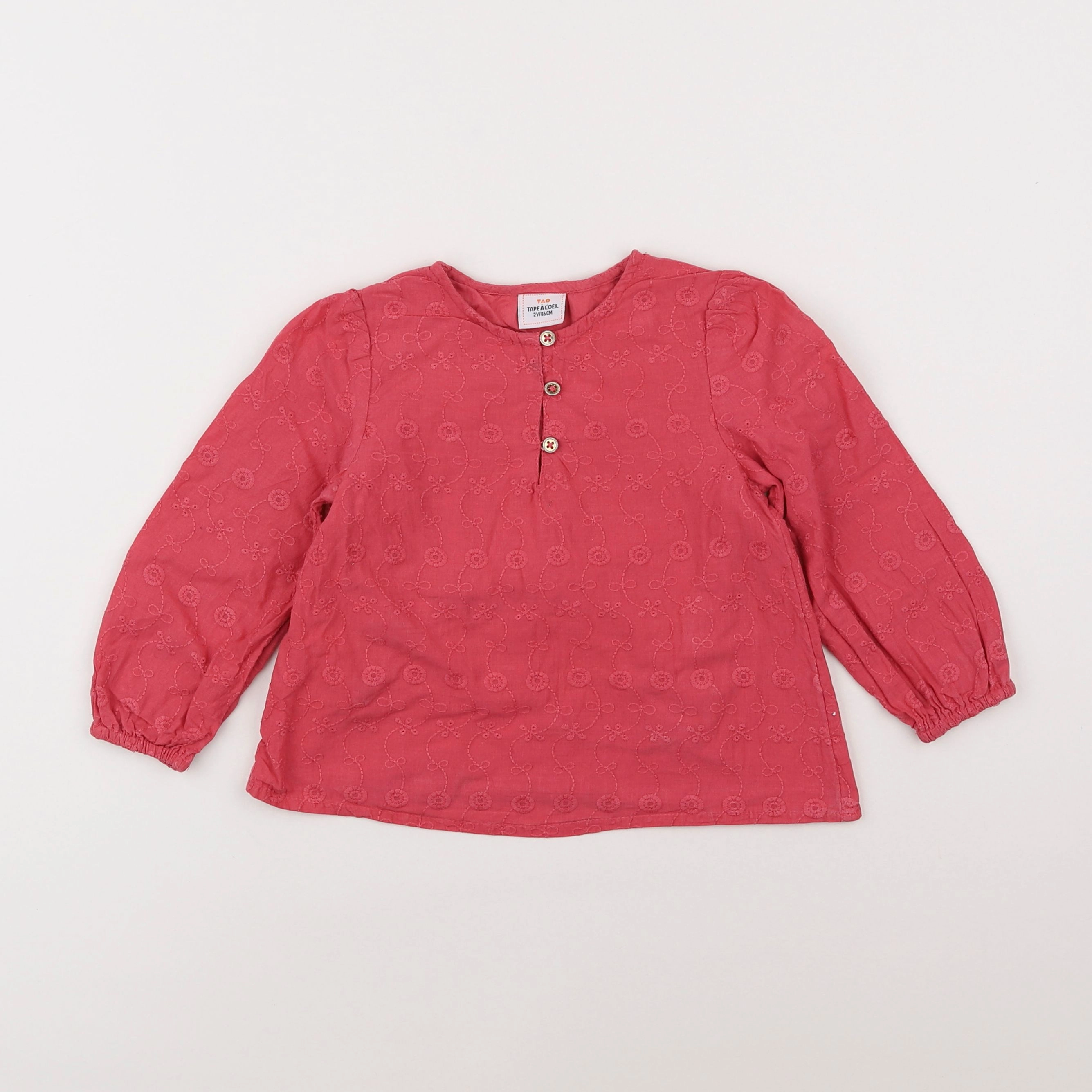 Tape à l'oeil - blouse rose - 2 ans