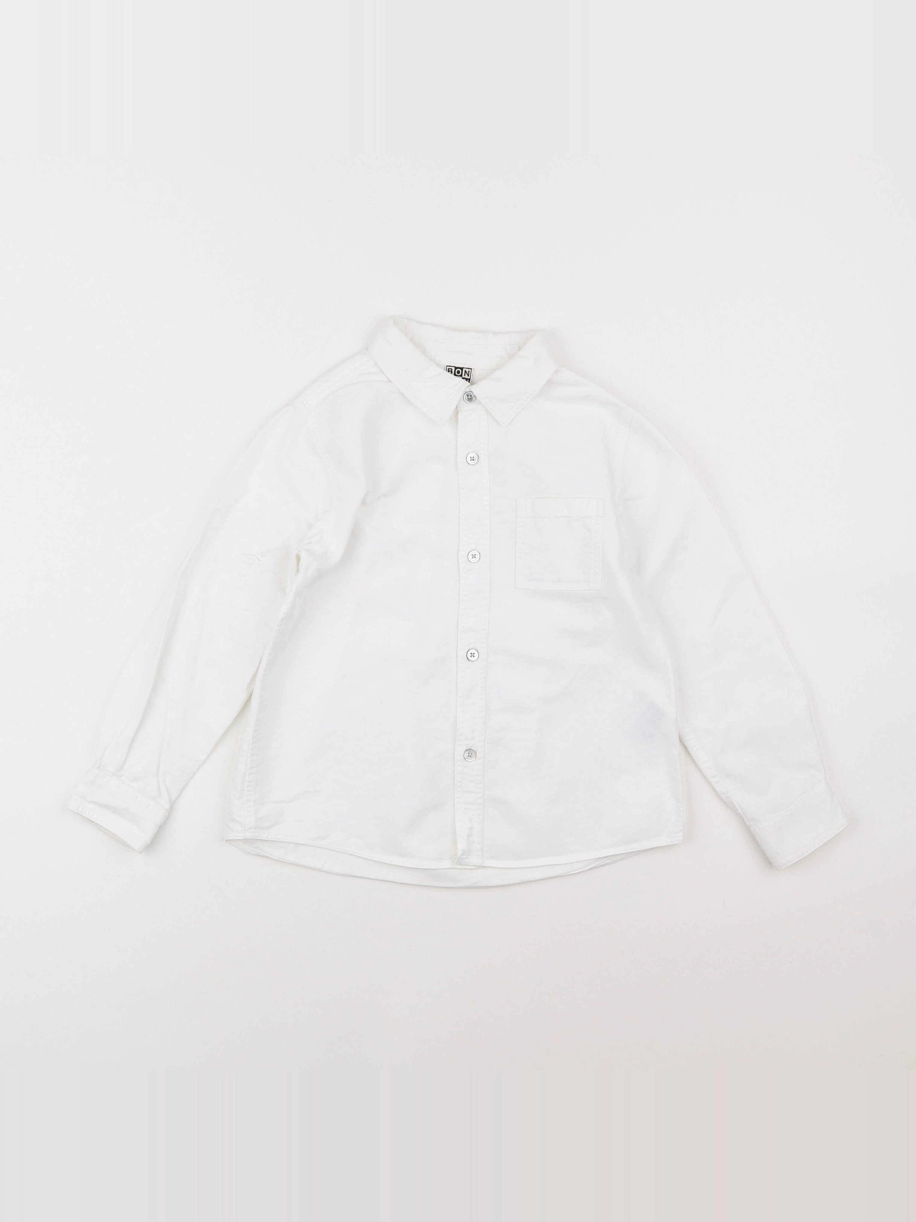 Bonton - chemise blanc - 6 ans