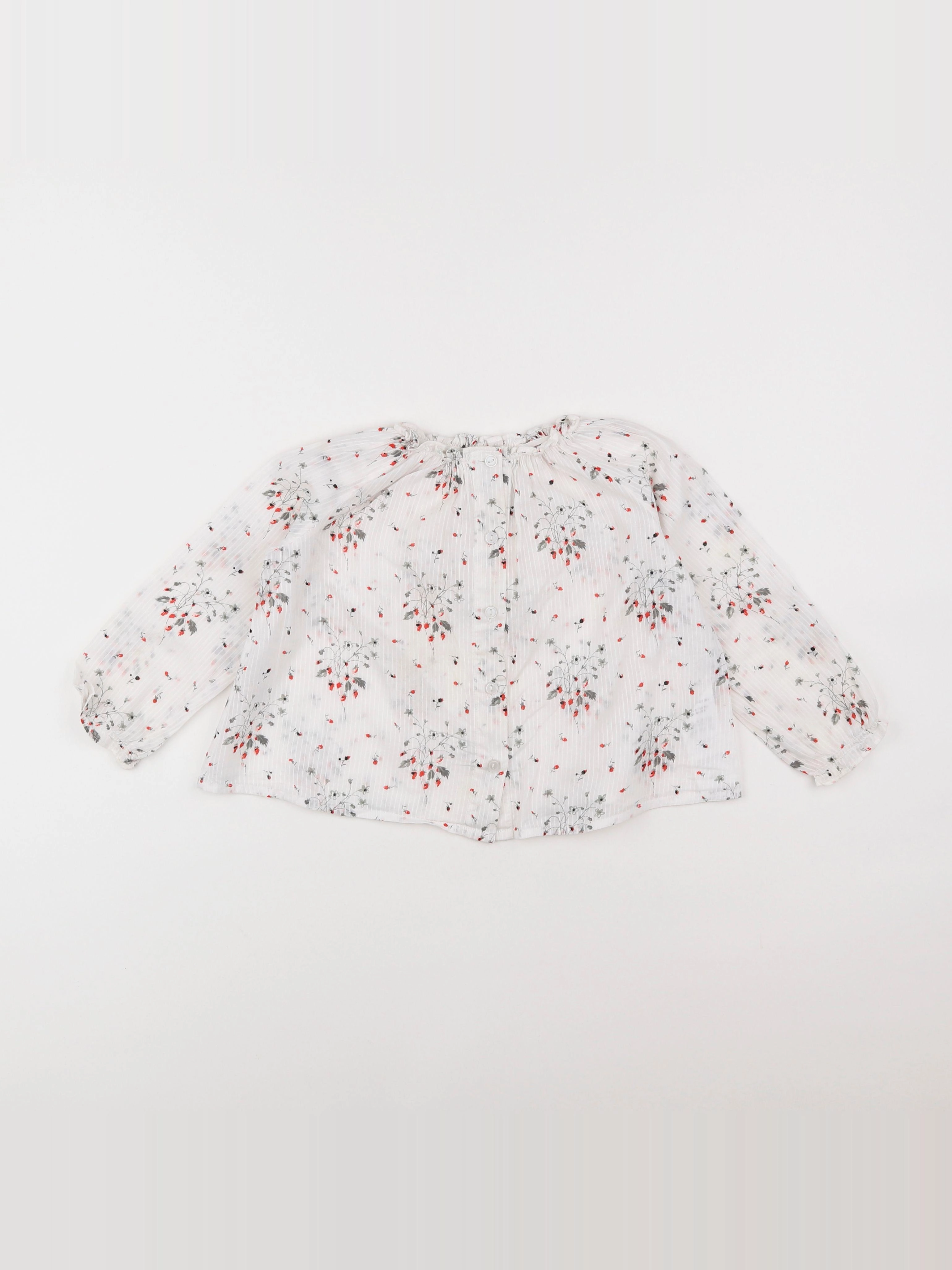 Bonton - blouse blanc - 2 ans