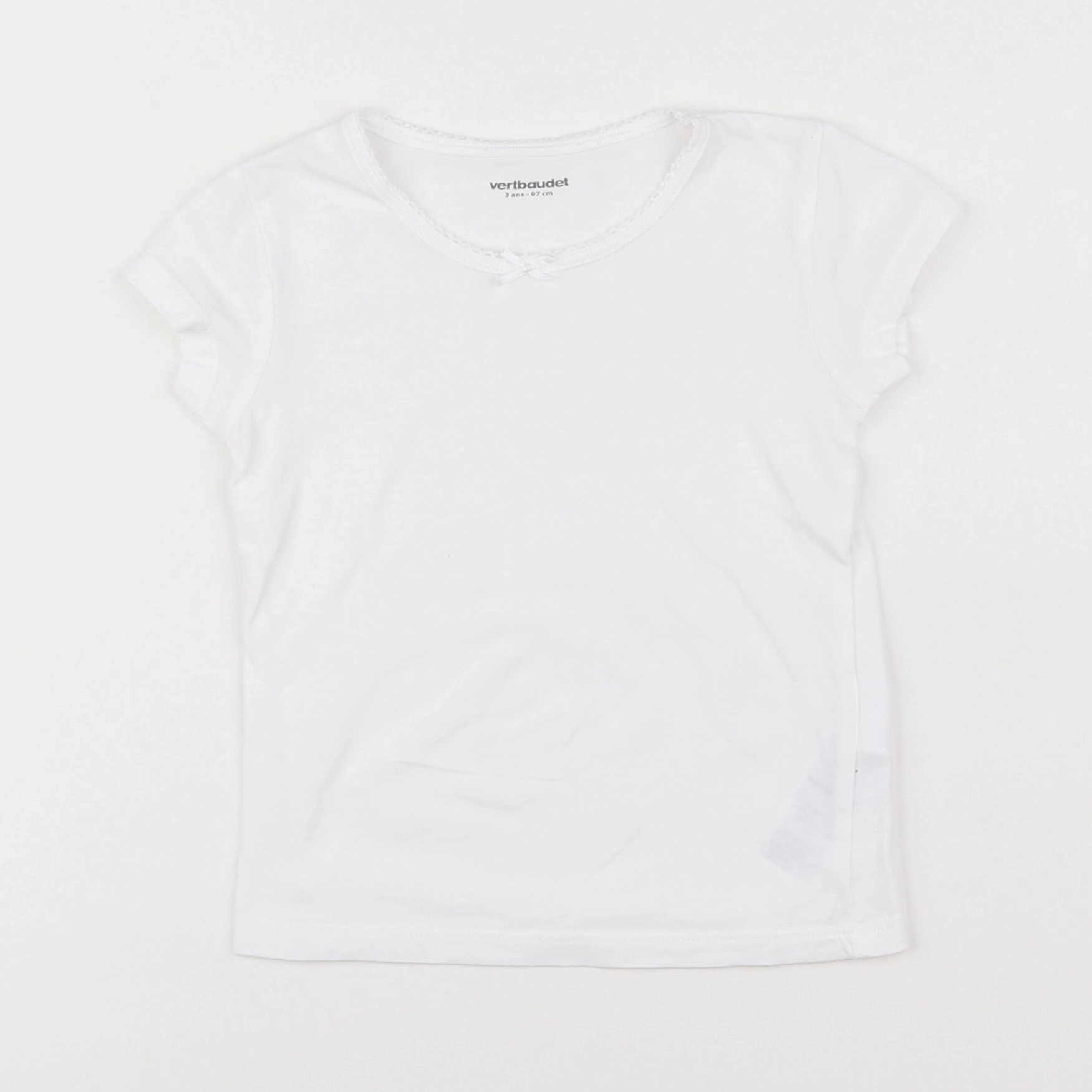 Vertbaudet - maillot de corps blanc - 3 ans