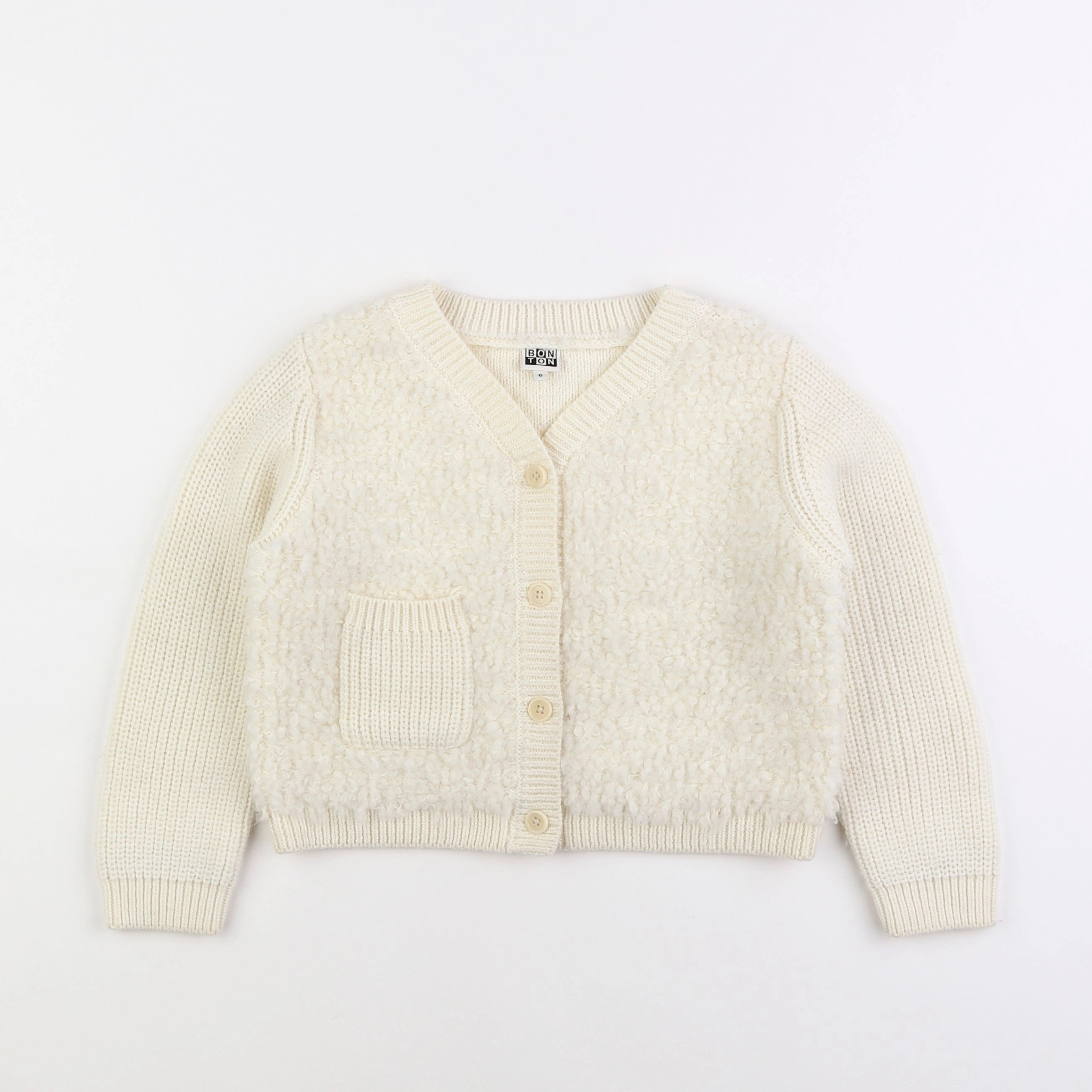 Bonton - pull beige - 6 ans