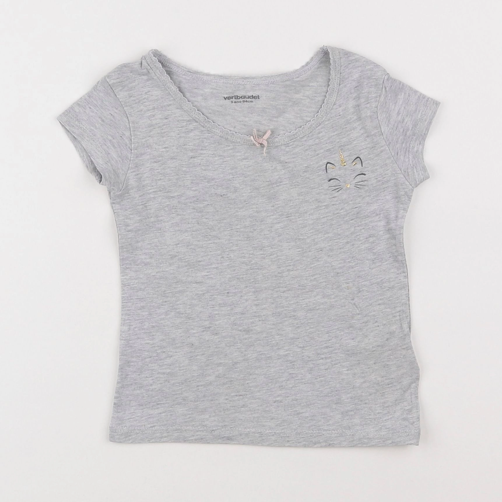 Vertbaudet - maillot de corps gris - 3 ans