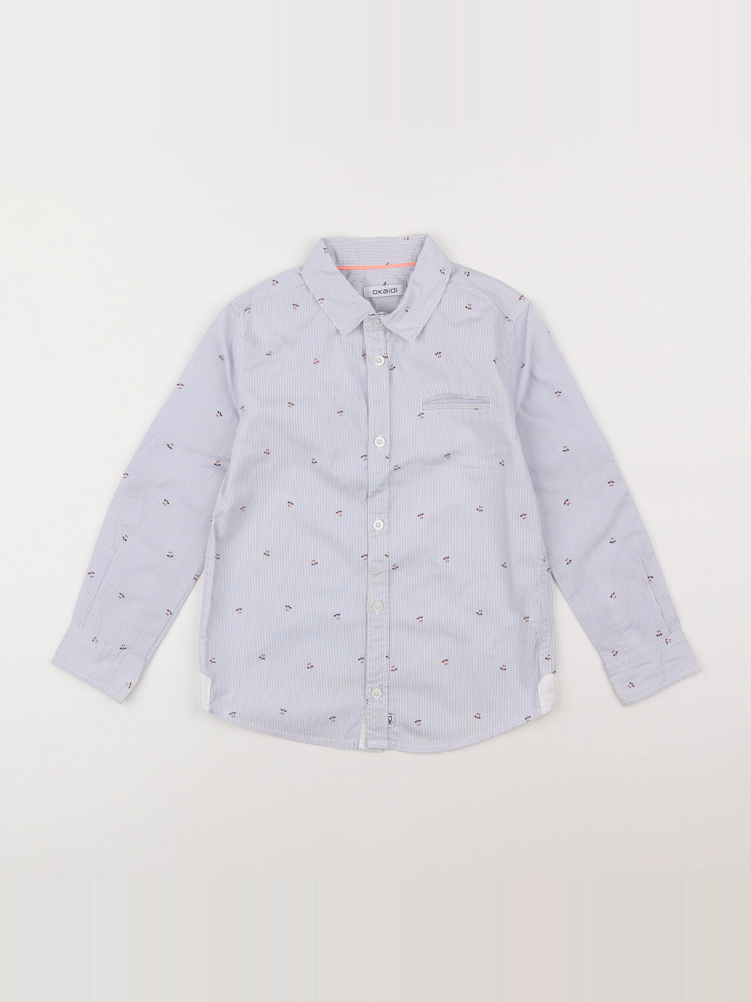 Okaidi - chemise bleu - 6 ans