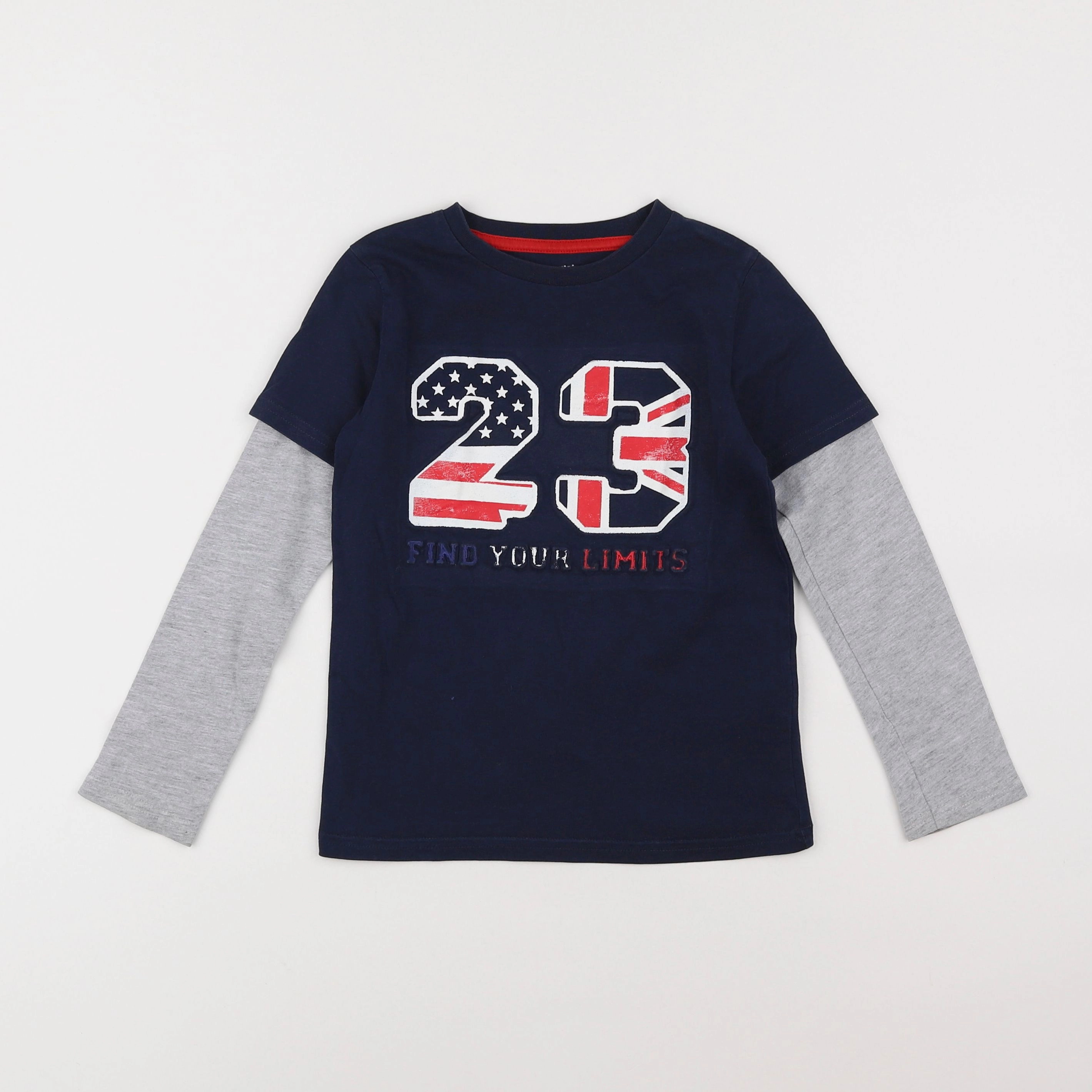 Vertbaudet - tee-shirt bleu - 5 ans