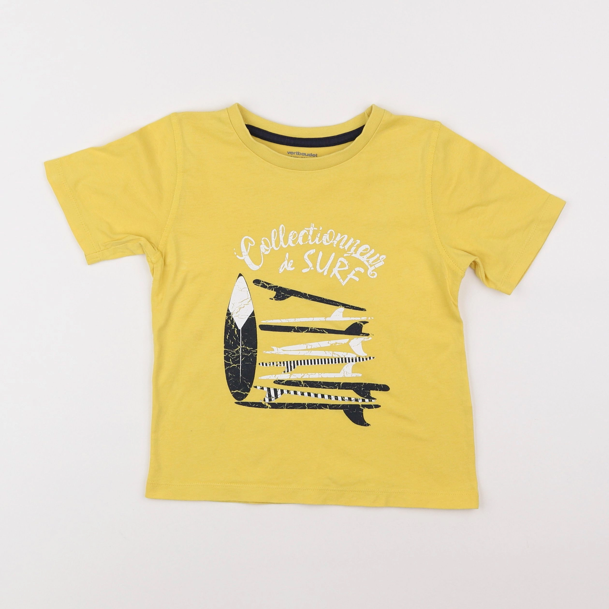 Vertbaudet - tee-shirt jaune - 6 ans