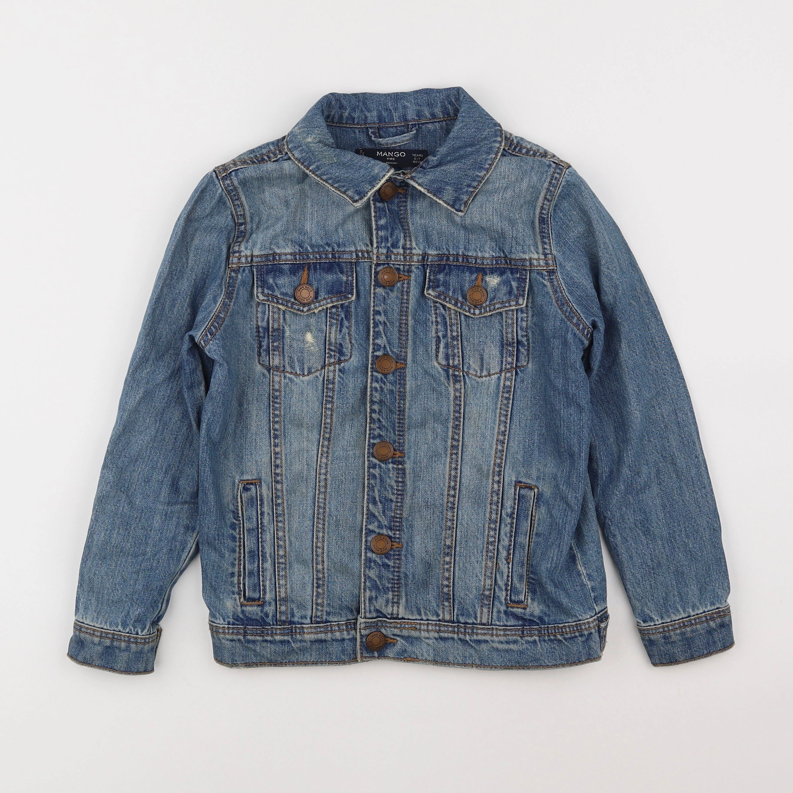 Mango - veste bleu - 5/6 ans