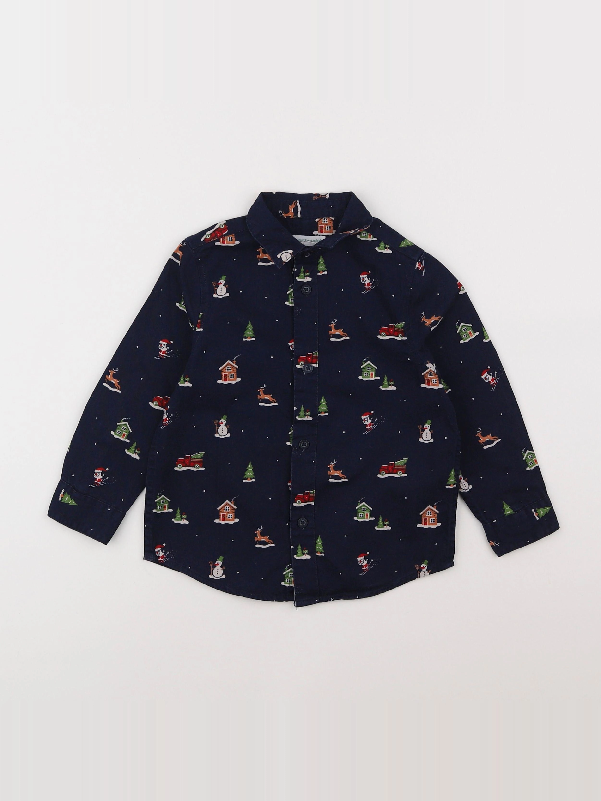 Vertbaudet - chemise bleu - 3 ans