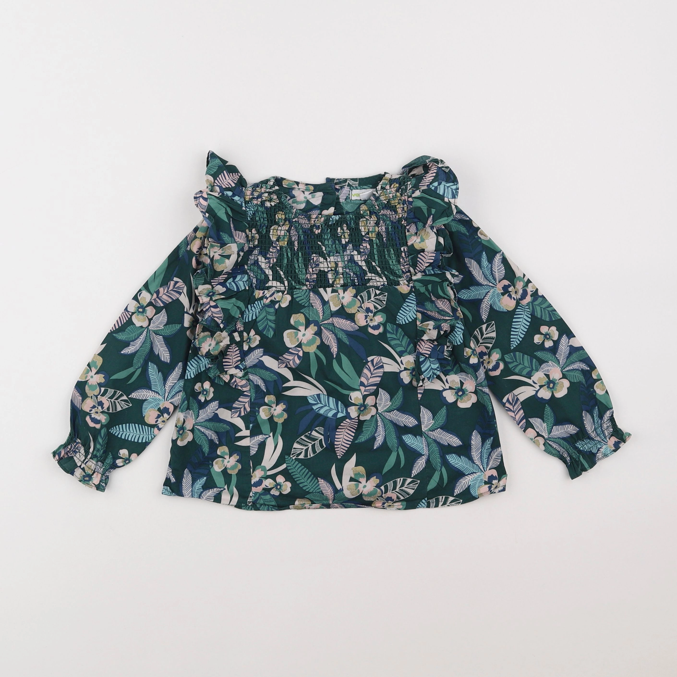 Vertbaudet - blouse vert - 3 ans