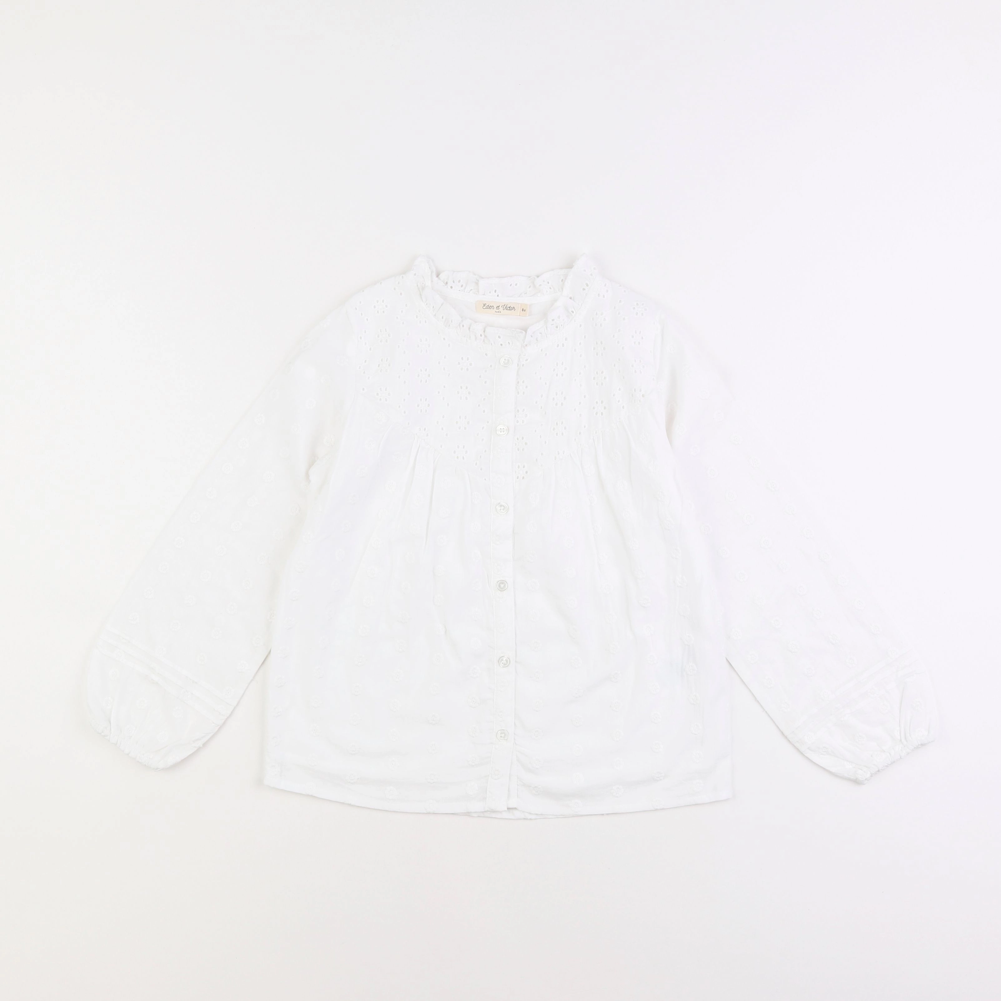 Eden & Victor - blouse blanc - 8 ans