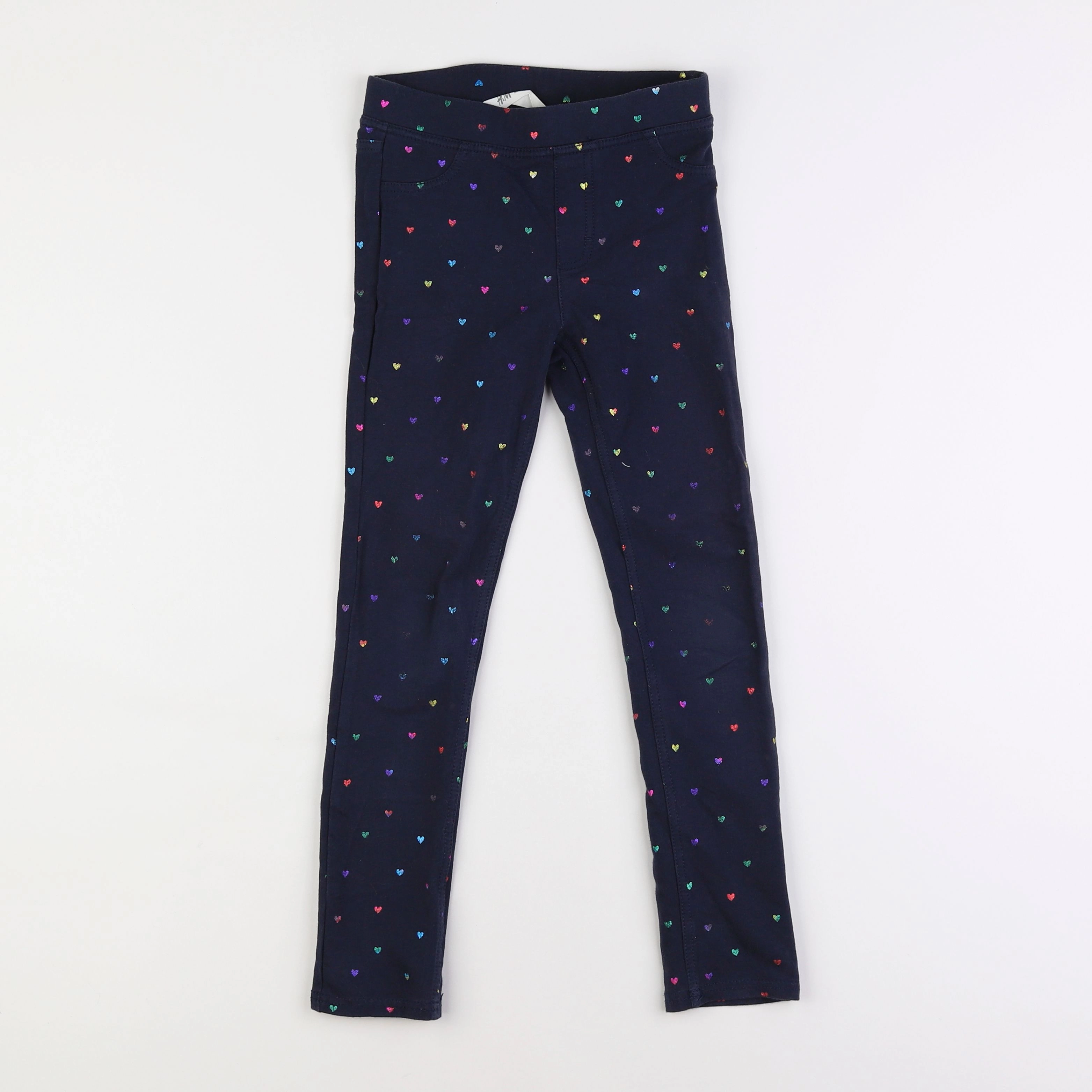 H&M - jegging bleu - 9/10 ans