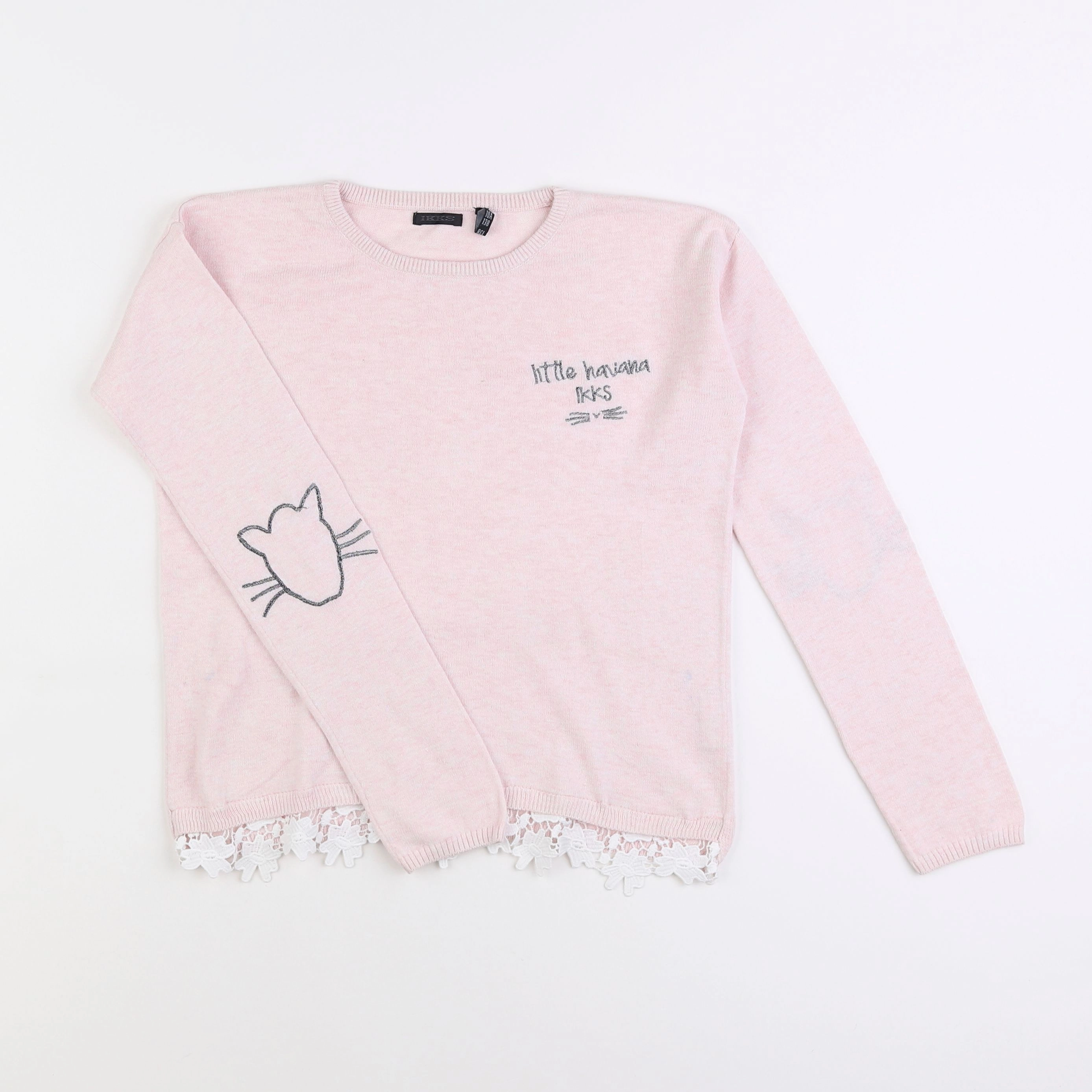 IKKS - pull rose - 10 ans