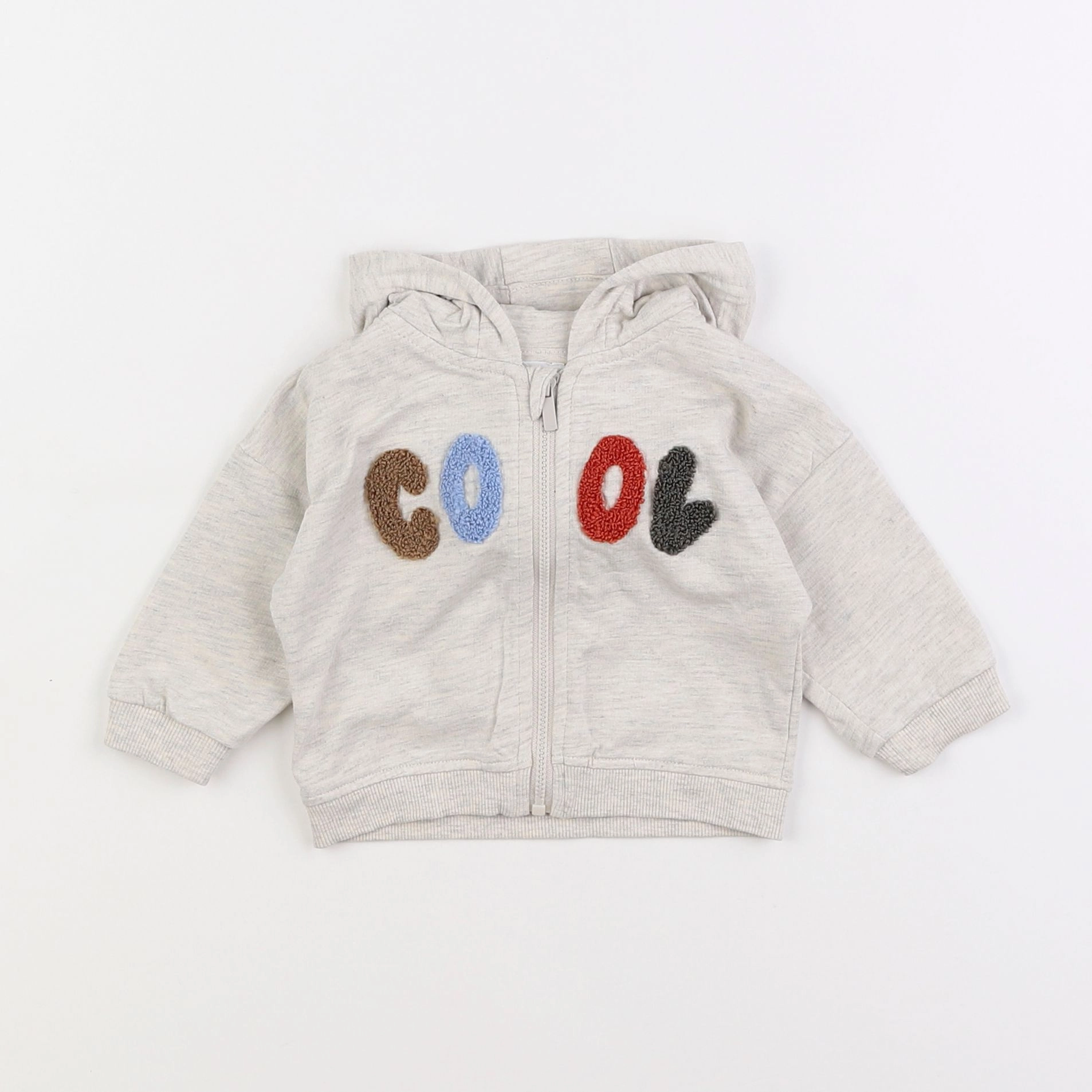 Vertbaudet - sweat gris - 3 mois