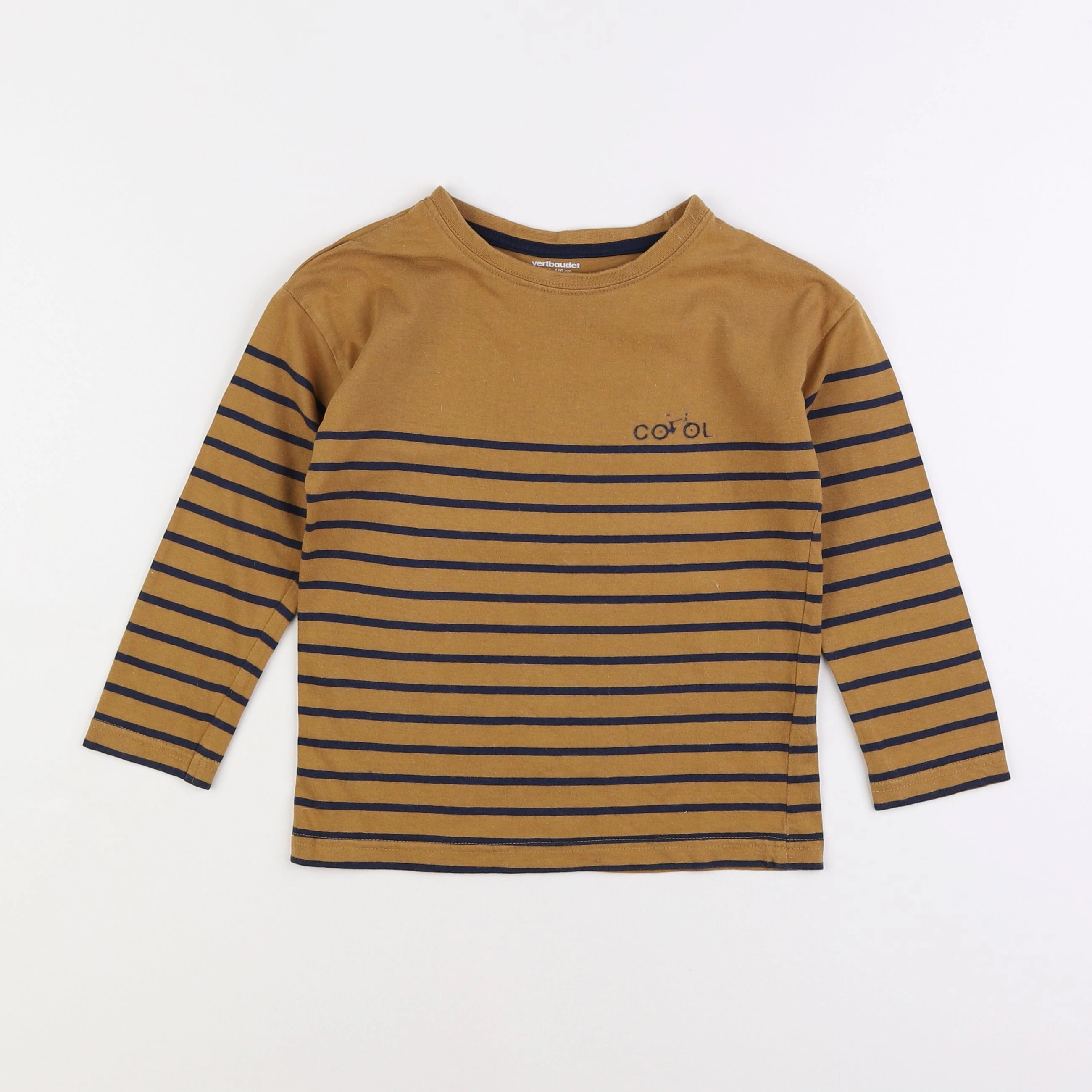 Vertbaudet - tee-shirt marron - 6 ans