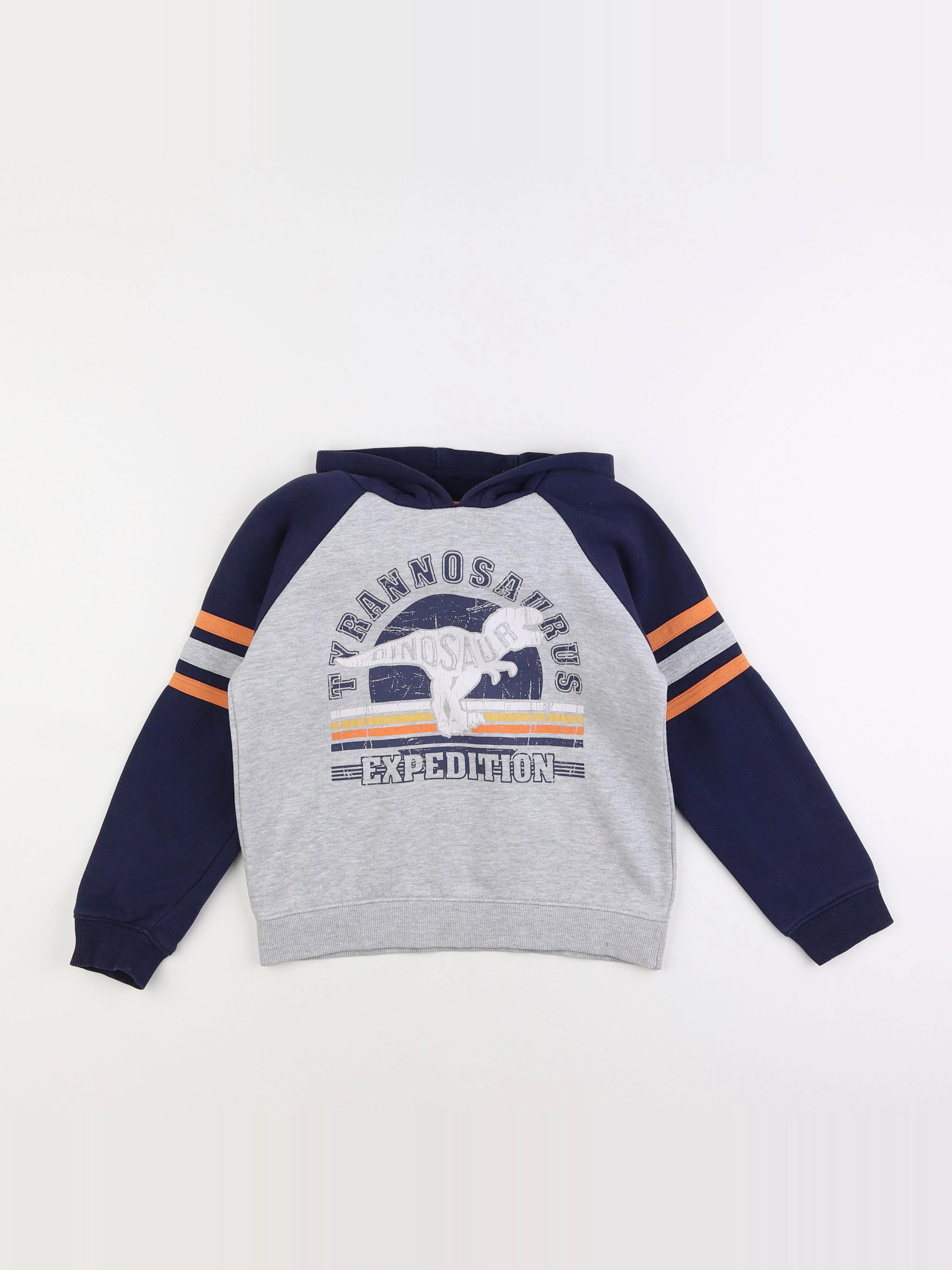 Vertbaudet - sweat gris - 10 ans
