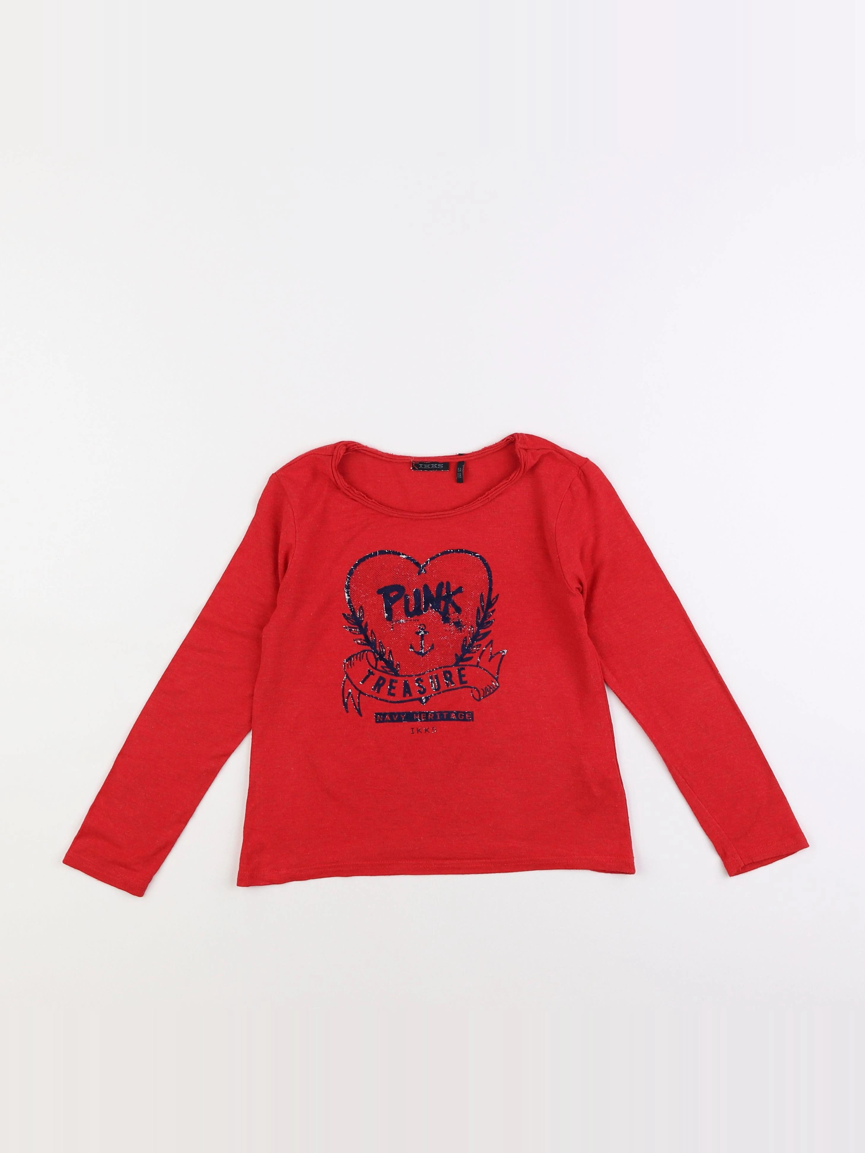 IKKS - tee-shirt rouge - 6 ans