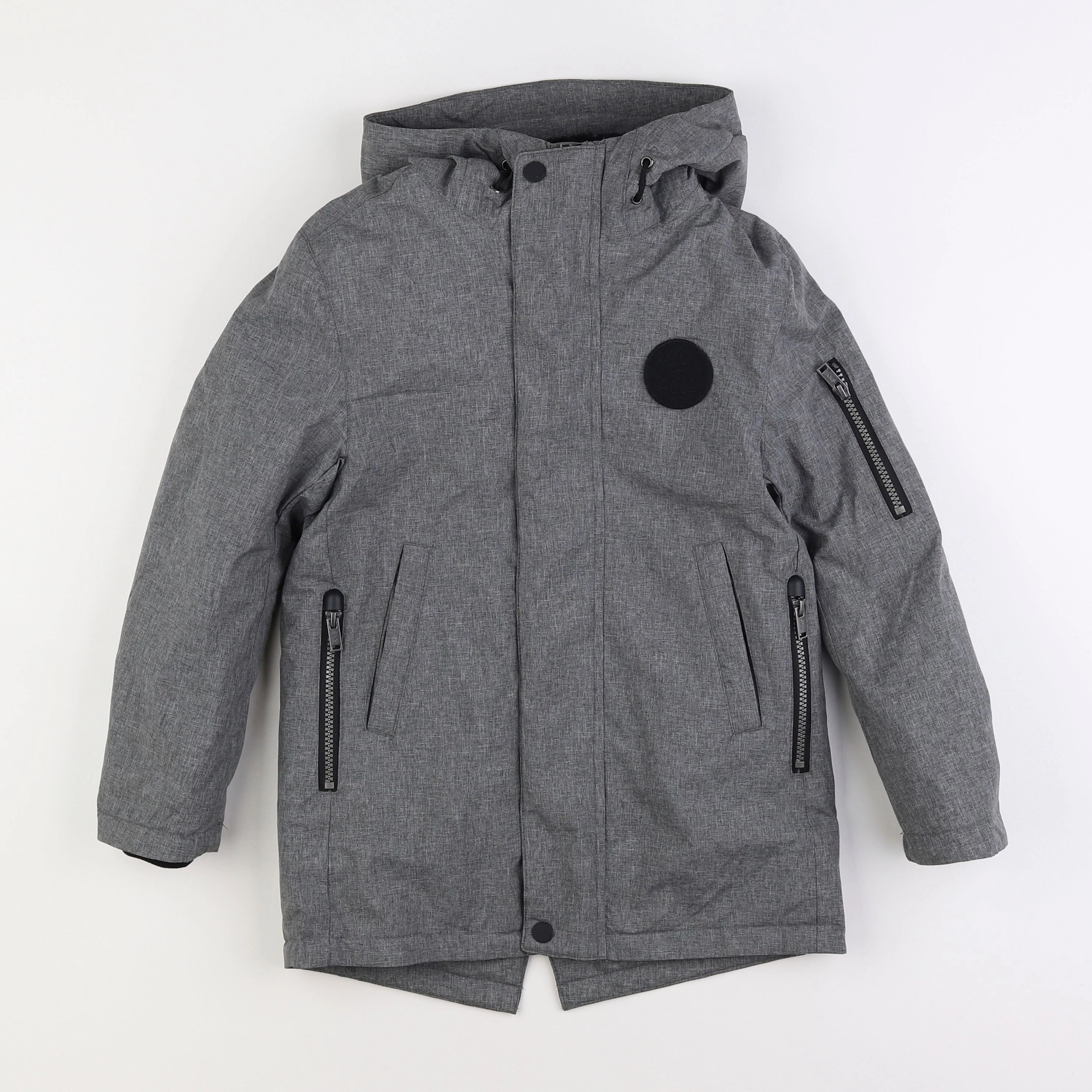 IKKS - parka gris - 8 ans