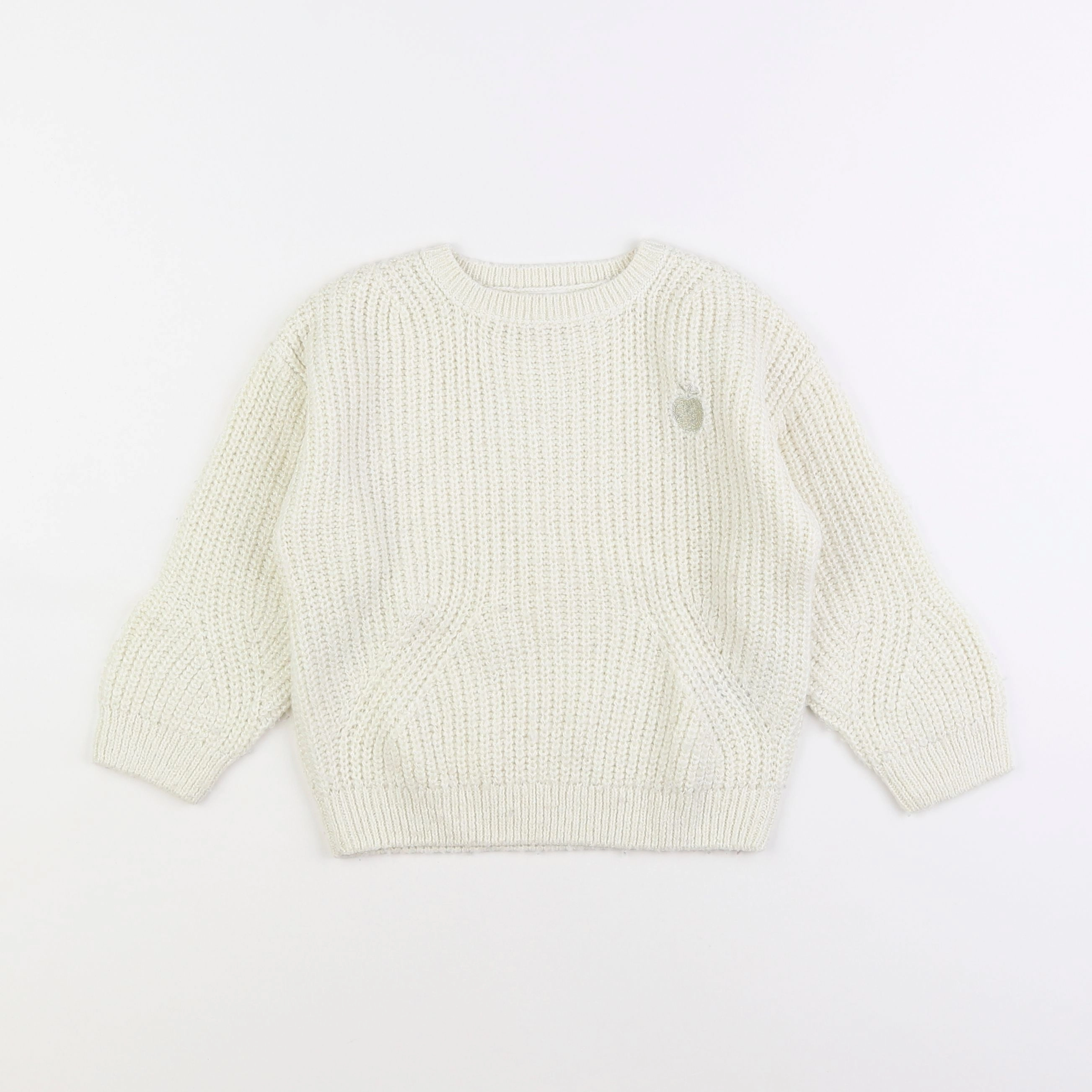 Vertbaudet - pull blanc - 5 ans