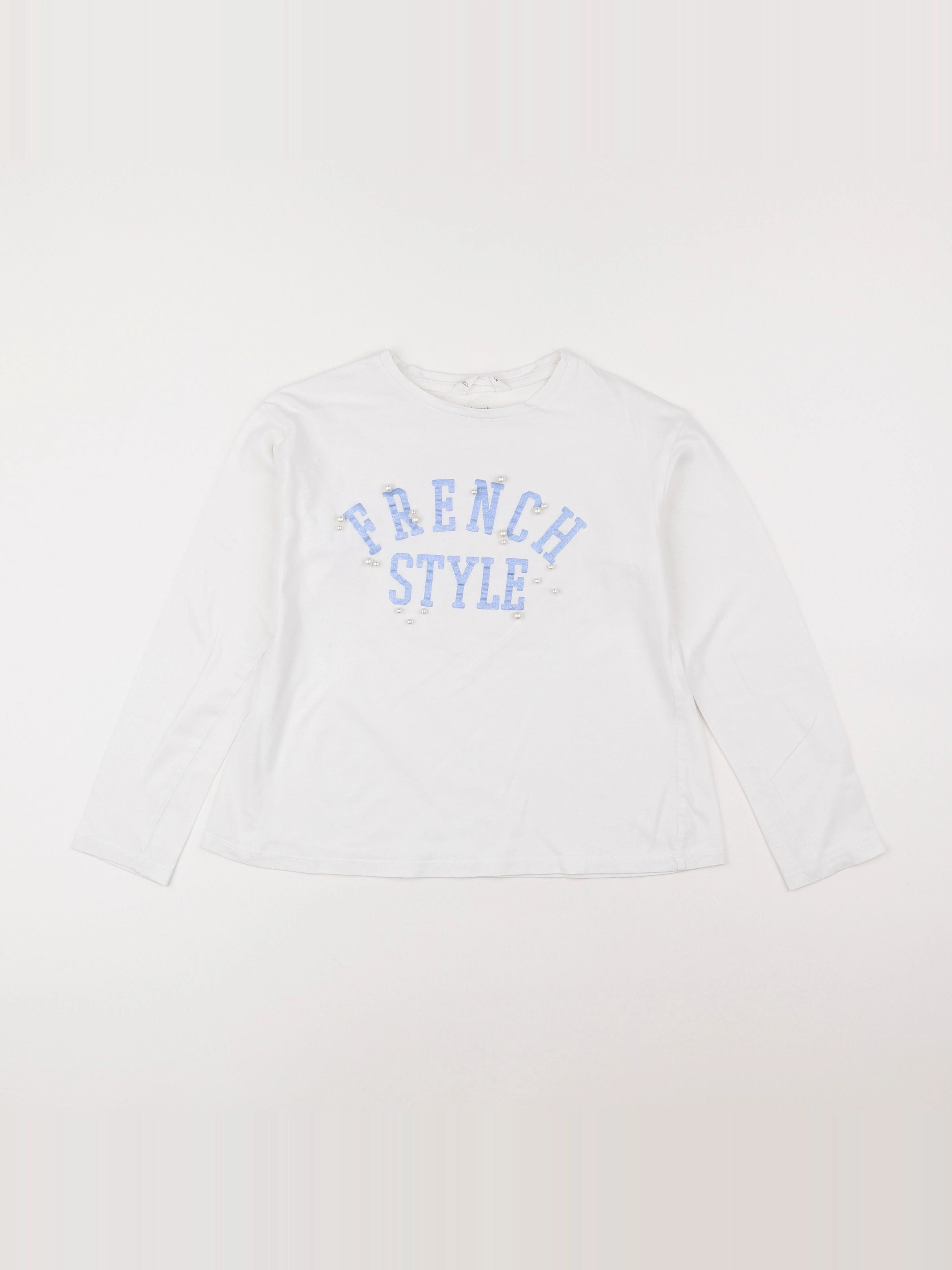 Mango - tee-shirt blanc - 9/10 ans