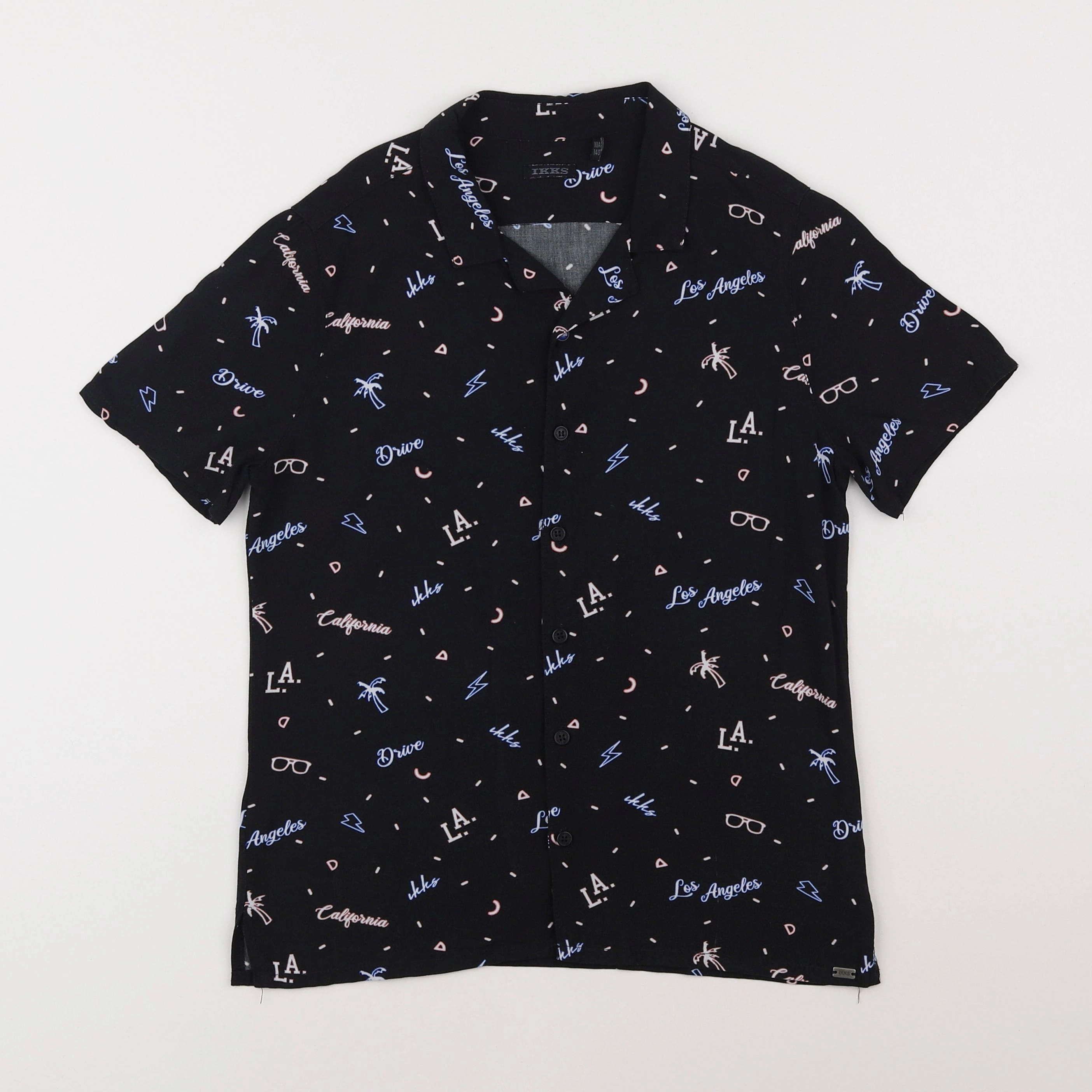 IKKS - chemise noir - 10 ans